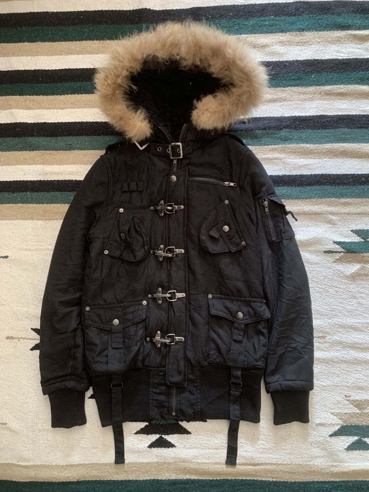 If Six Was Nine Japanese CRWX Fireman Fur Jacket Size US M / EU 48-50 / 2 - 1 Thumbnail