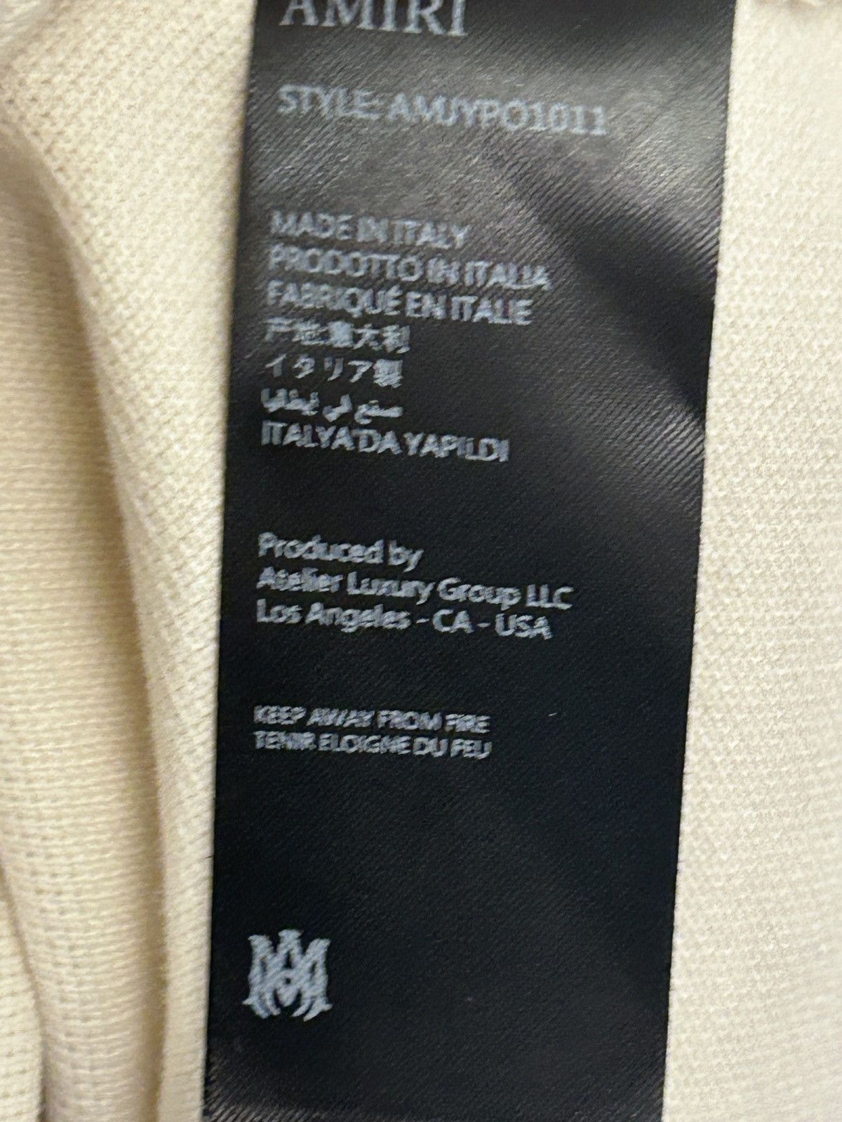 Amiri AMIRI Off-White Embroidered MA Quad Polo Large Authentic Size US L / EU 52-54 / 3 - 5 Thumbnail