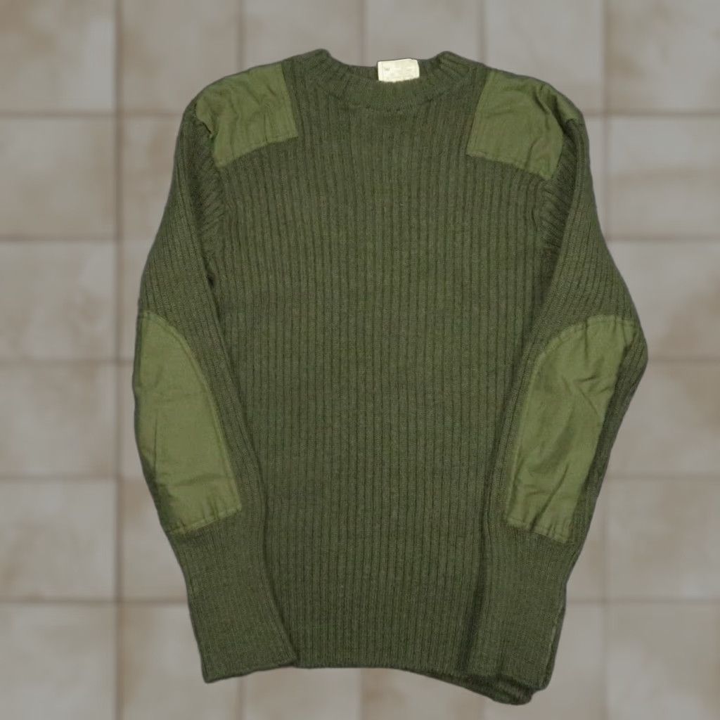 Commando VINTAGE USMC Sweater Men Small Green Wool Crew Neck Long Sleeve Jumper Pullover Winter Fall Spring All Seasons Mens S Green Wool USMC Sweater VTG Mens Size US S / EU 44-46 / 1 - 1 Thumbnail