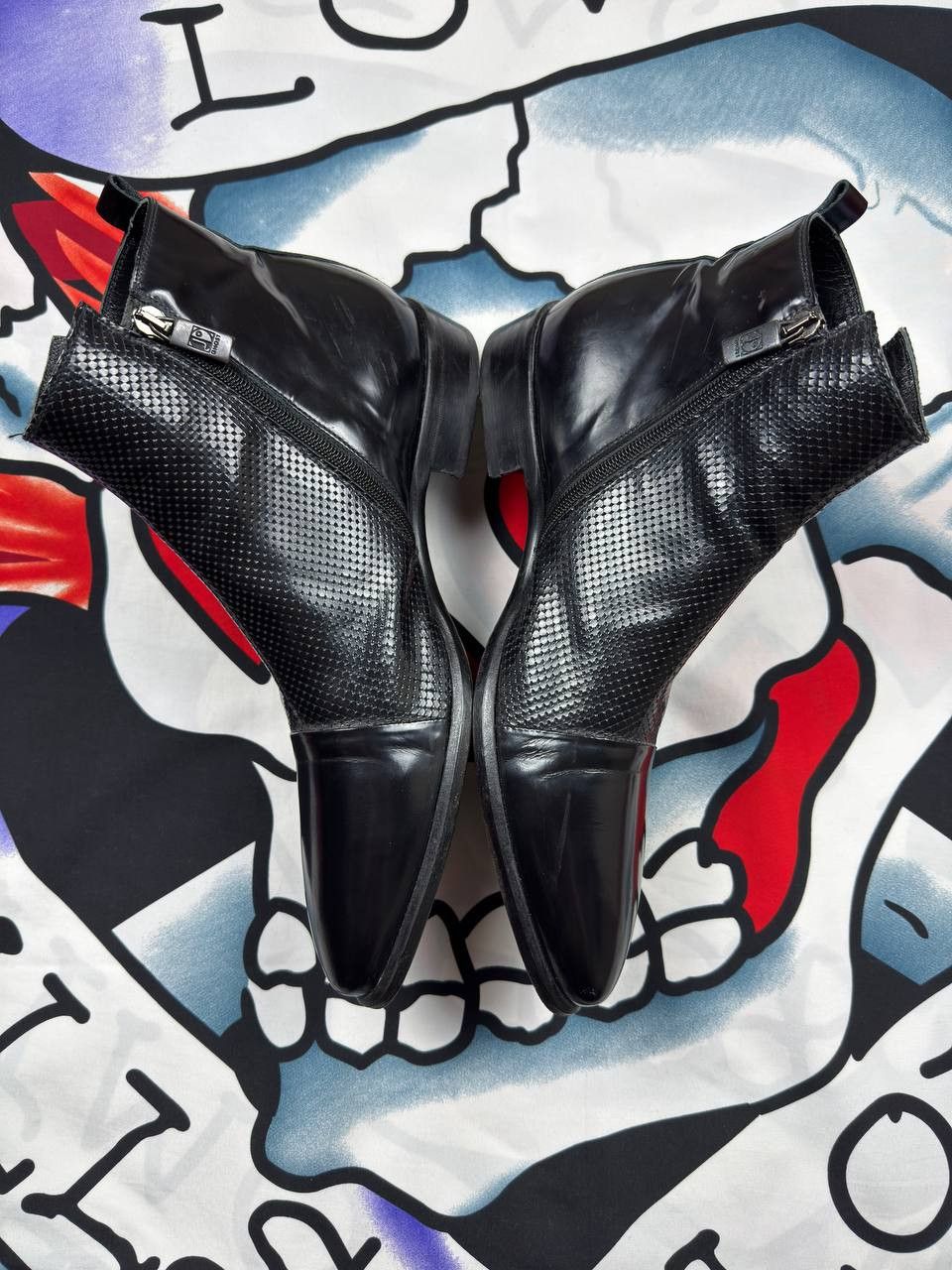 Jo Ghost Jo Ghost Luxury 2031 leather ankle boots with zipper Size US 8.5 / EU 41-42 - 3 Thumbnail