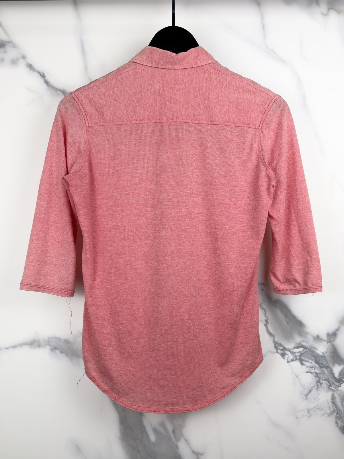 Raf Simons SS97 Raf Simons Faded Red Polo Button Henley Shirt Size US S / EU 44-46 / 1 - 2 Thumbnail