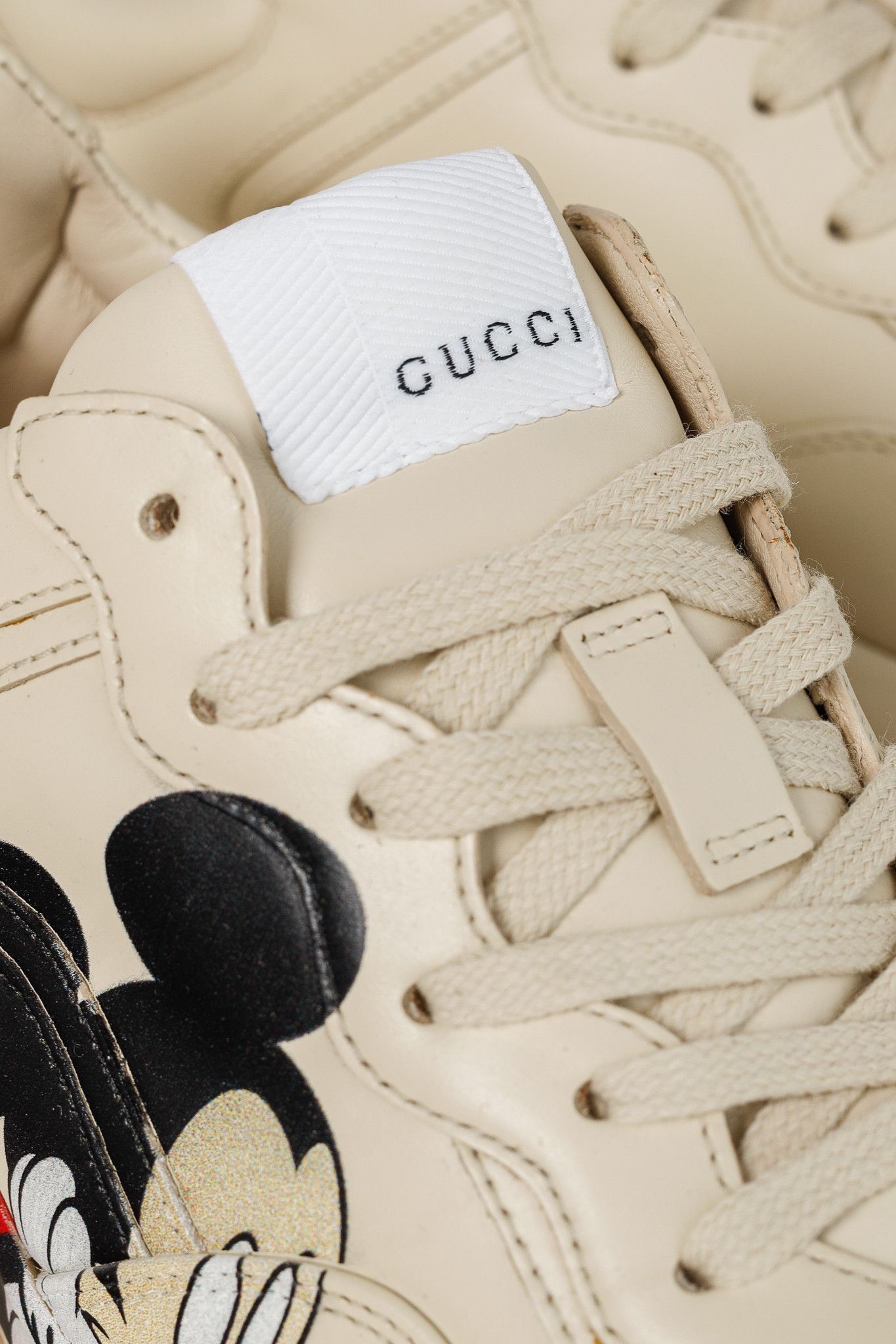 Disney × Gucci Gucci x Disney Rhyton Ivoire 'Mickey Mouse' Leather Sneakers Size US 6.5 / IT 36.5 - 7 Thumbnail
