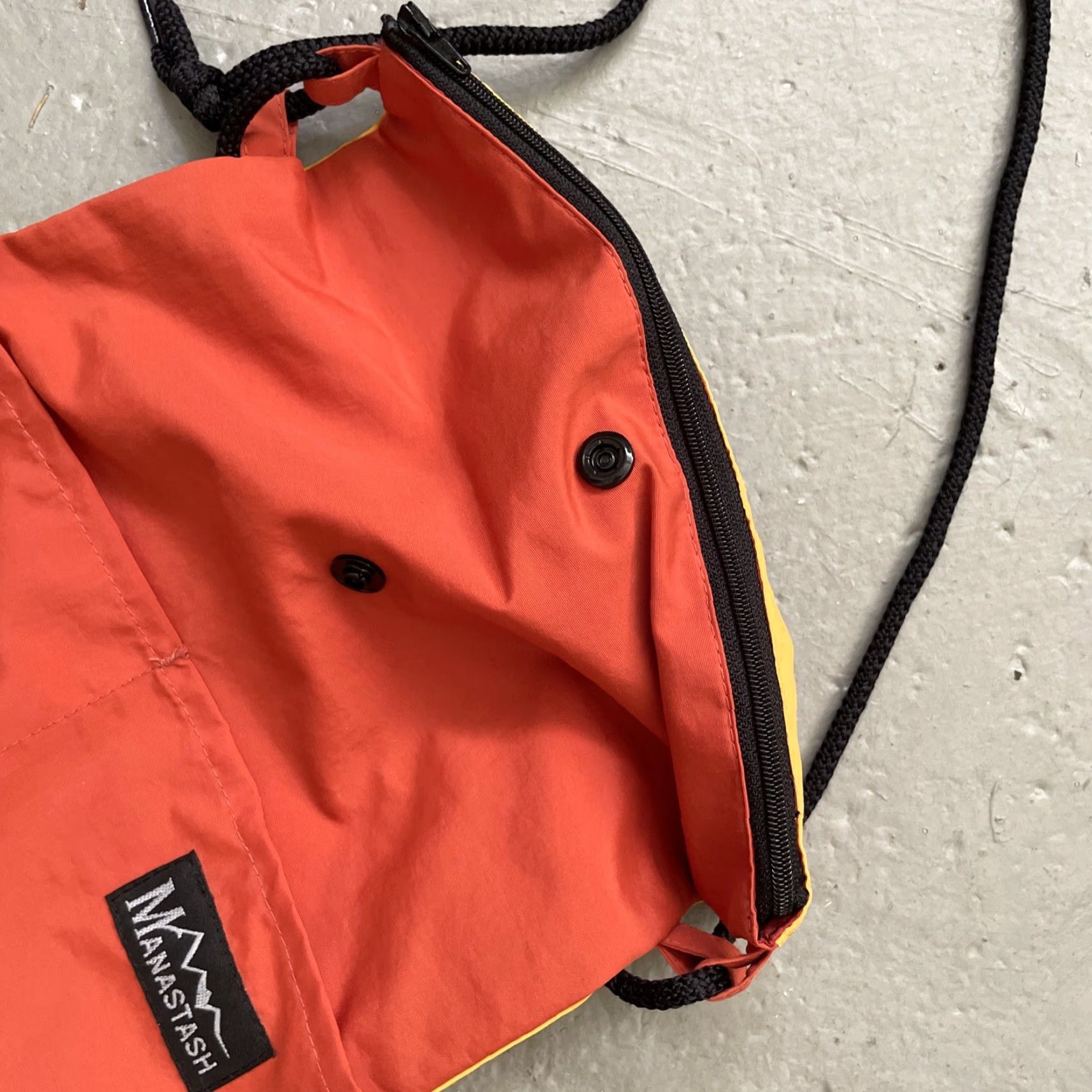 Manastash Manastash Pouch Small Multicolor Outdoor Crossbody Unisex Adults Zip Nylon Bag Travel Japan 90s (if applicable) Size ONE SIZE - 4 Thumbnail