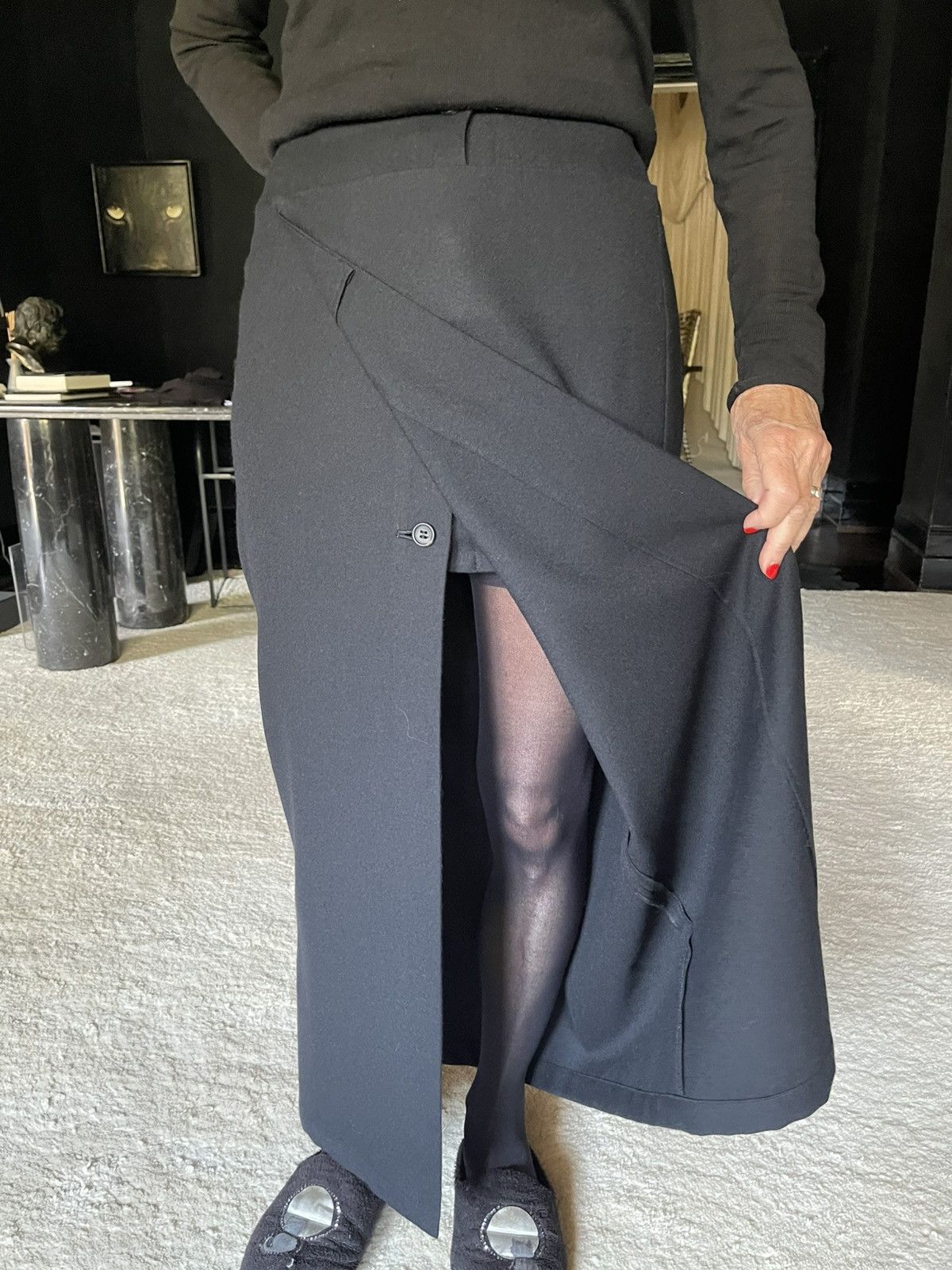 Yohji Yamamoto Yohji Yamamoto wool skirt Size 26" / US 2 / IT 38 - 8 Thumbnail