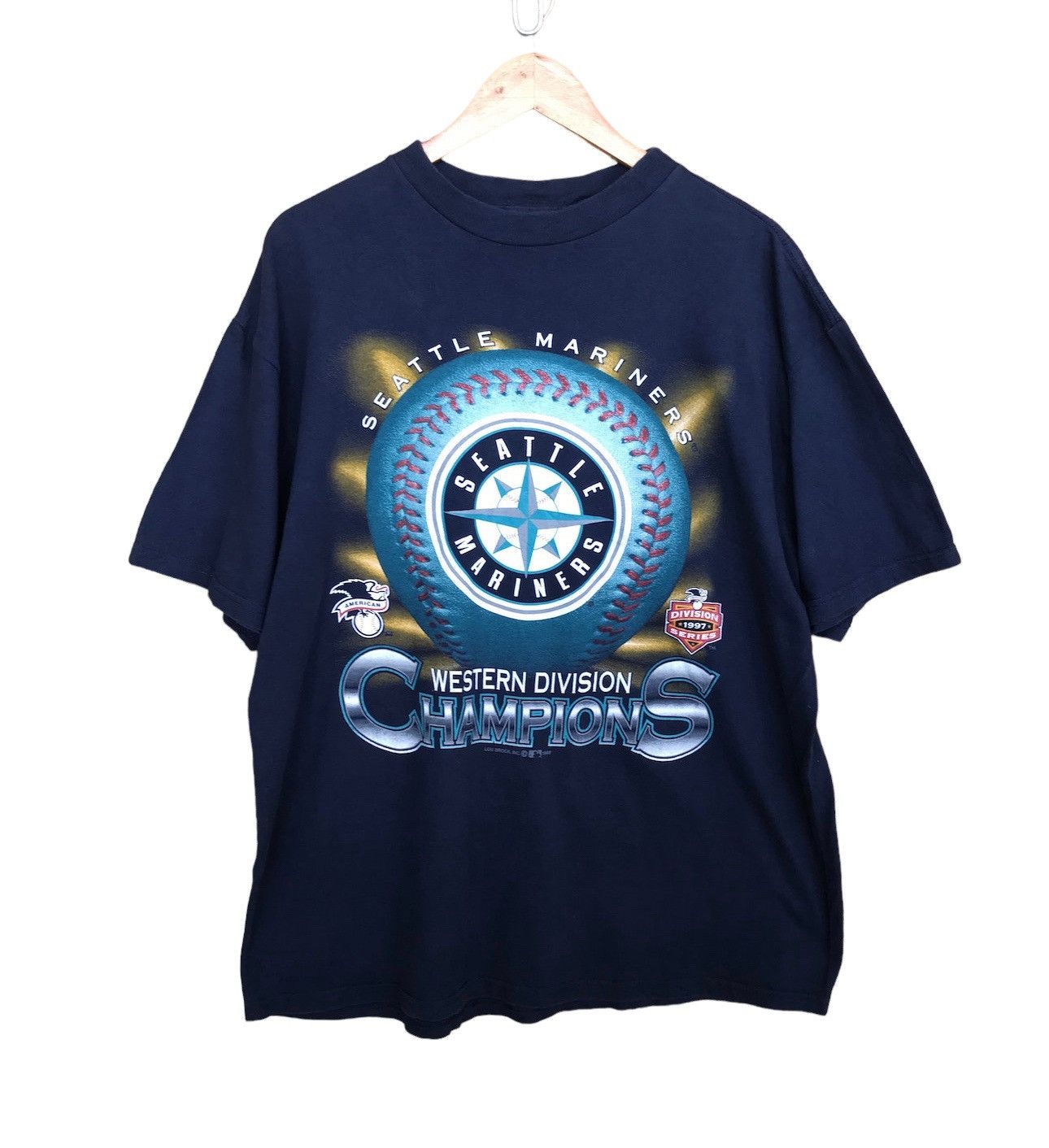 MLB Vintage 90s Seattle Mariners Mlb T-Shirt Size US XL / EU 56 / 4 - 1 Thumbnail