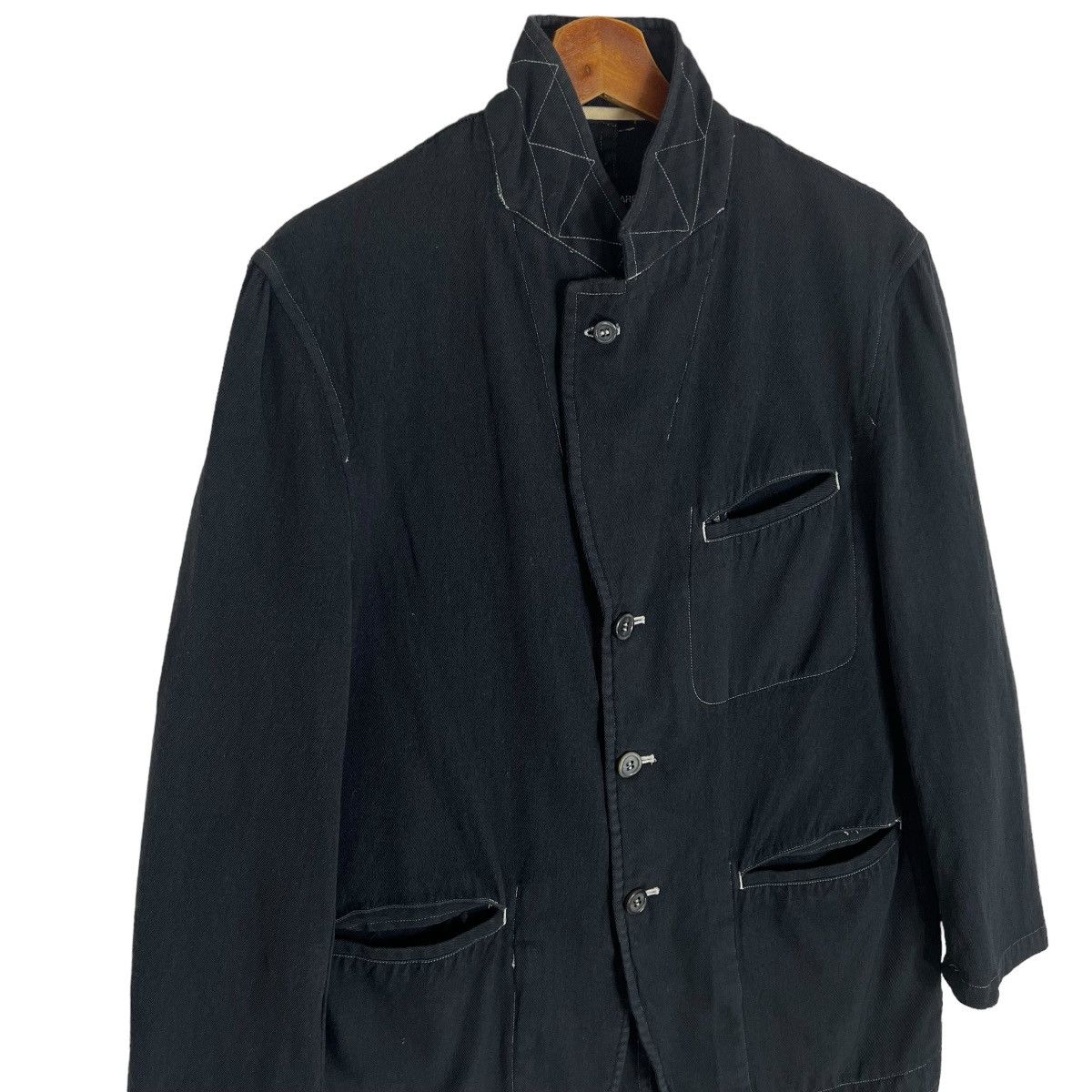 Comme des Garcons Homme Plus Black Deconstructed Jacket Size US S / EU 44-46 / 1 - 4 Thumbnail