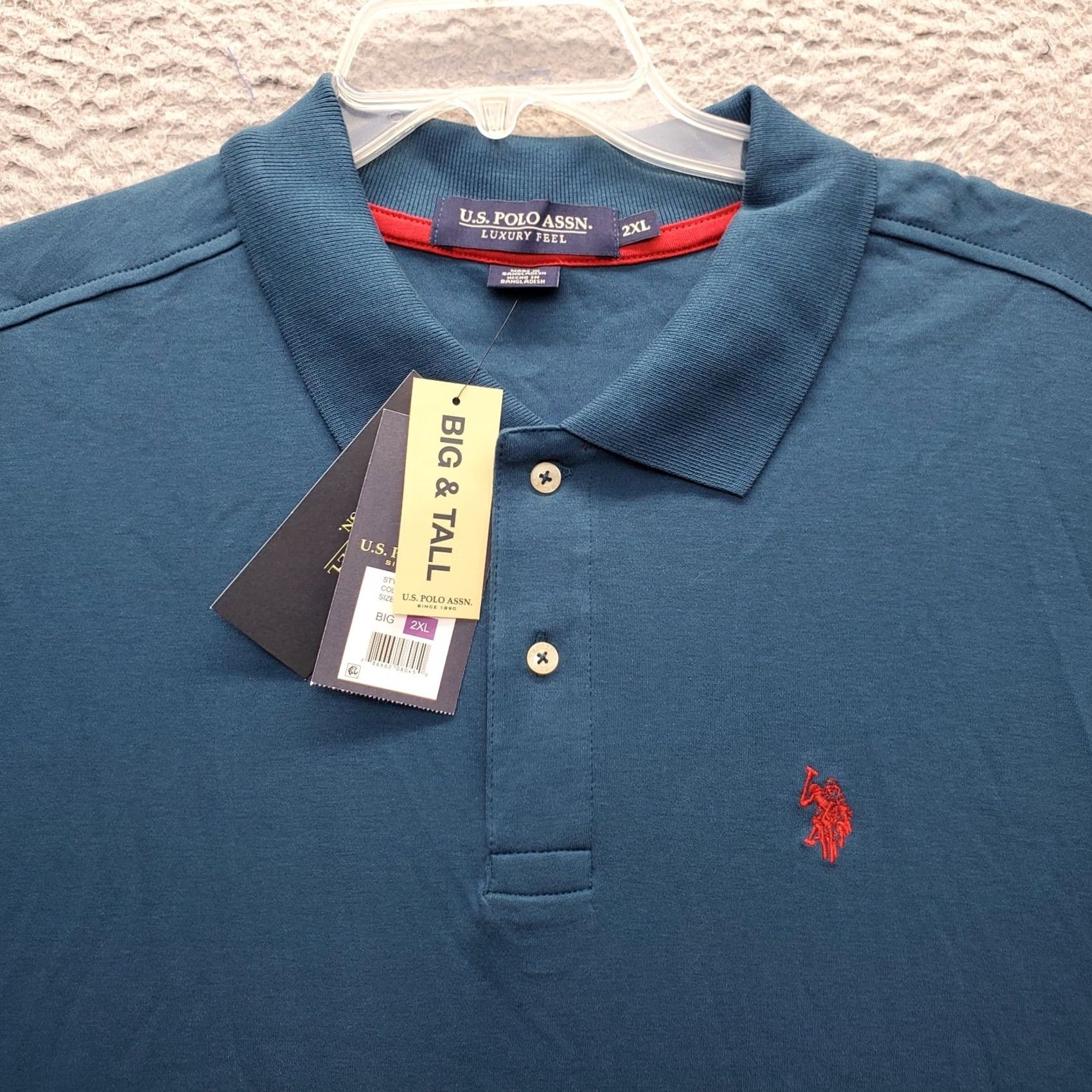 Vintage US Polo Assn. Polo Shirt Mens 2XL Green Polo Shirt Mens Tall 2XL Green Red Pony Logo Vintage: NWT Size US XXL / EU 58 / 5 - 5 Thumbnail