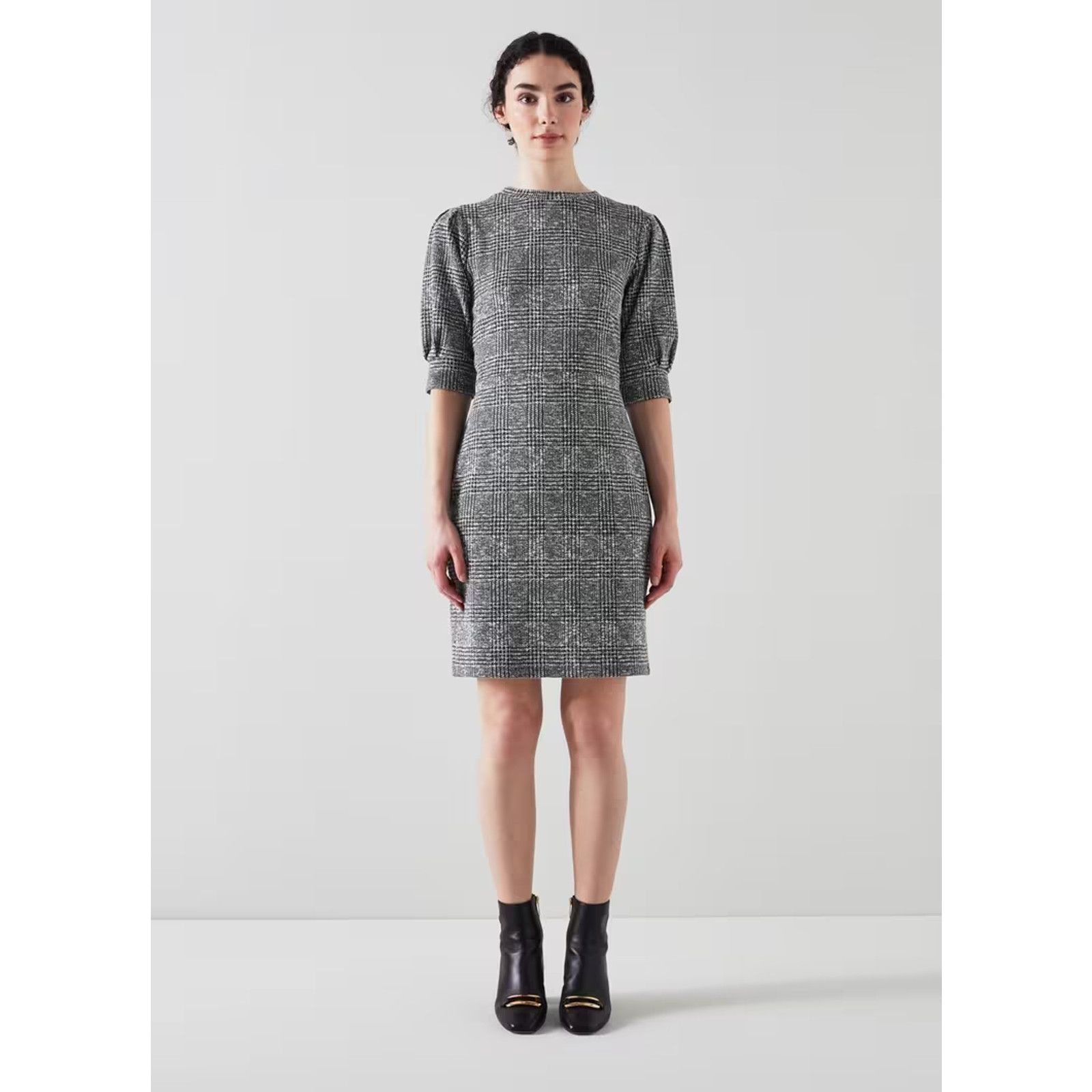 LK Bennett New LK Bennett Phillipa Black Gray Jersey Dress EUR 40 US 8 Size M / US 6-8 / IT 42-44 - 1 Thumbnail