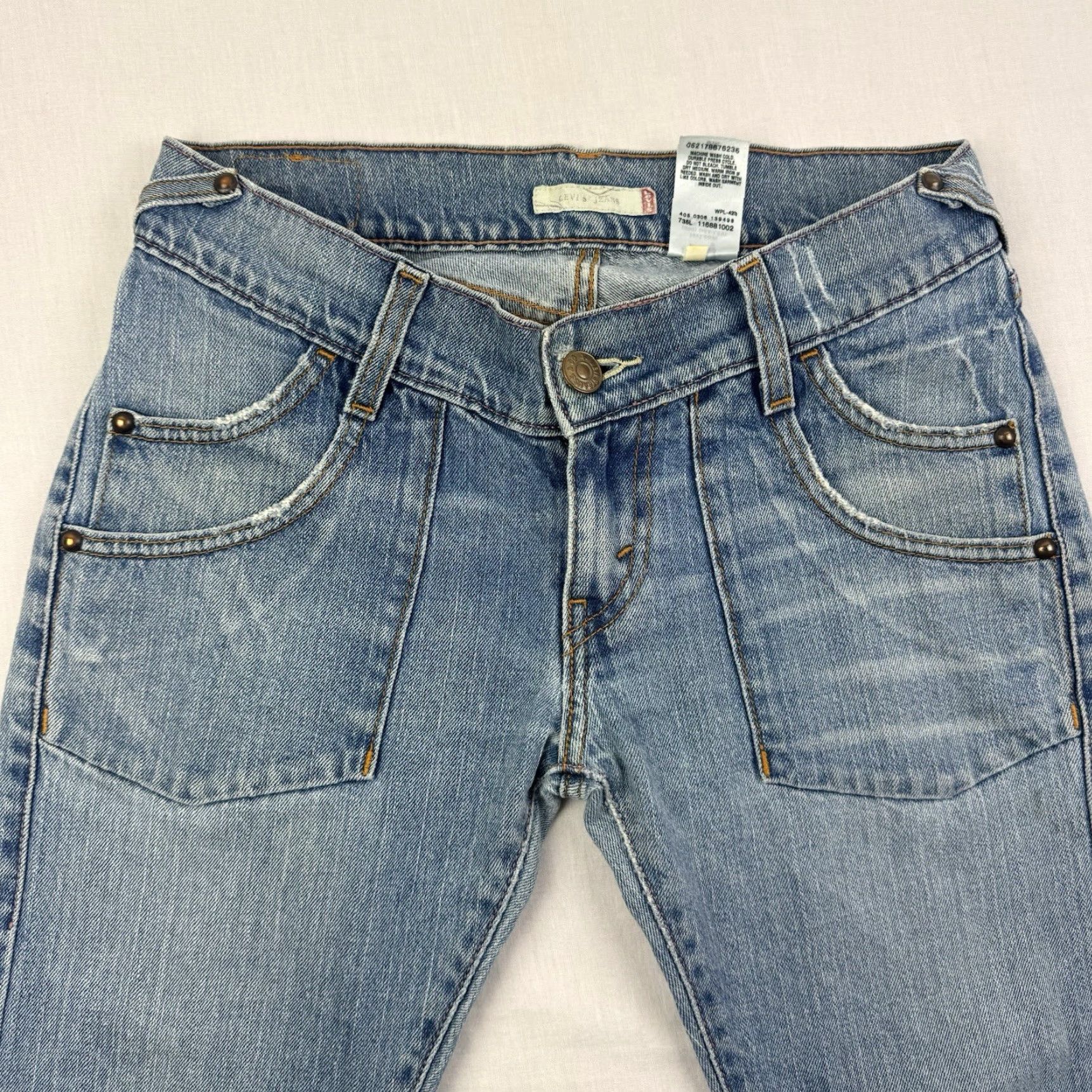Levi's VINTAGE Levi's Bootcut Jeans Womens 5M Blue Hipster Y2K Pockets Low Waist Size 27" / US 4 / IT 40 - 3 Thumbnail