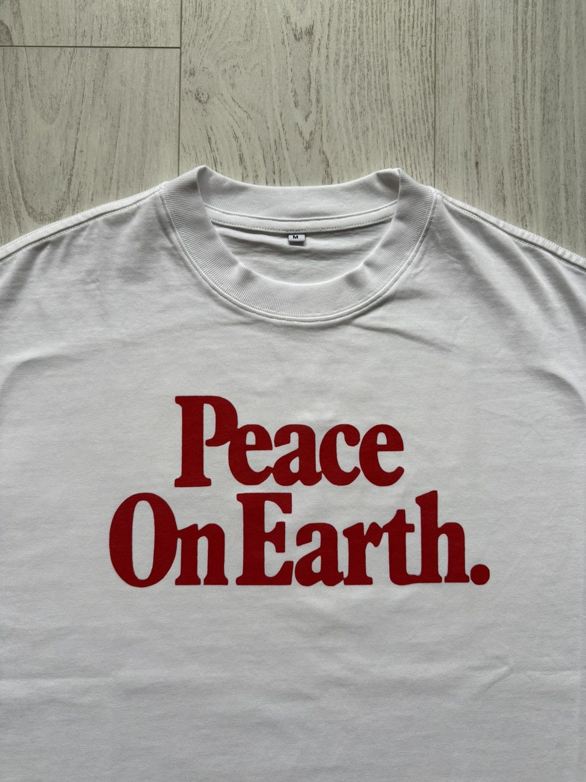 Other Peace On Earth T-Shirt Boxy Vintage Custom White M Size US M / EU 48-50 / 2 - 2 Thumbnail