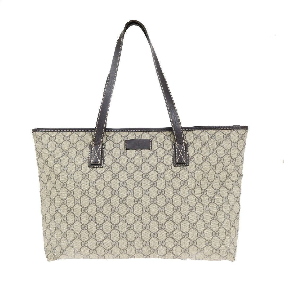 Gucci Cabas Beige Canvas Handbag (Pre-Owned) Size ONE SIZE - 1 Thumbnail