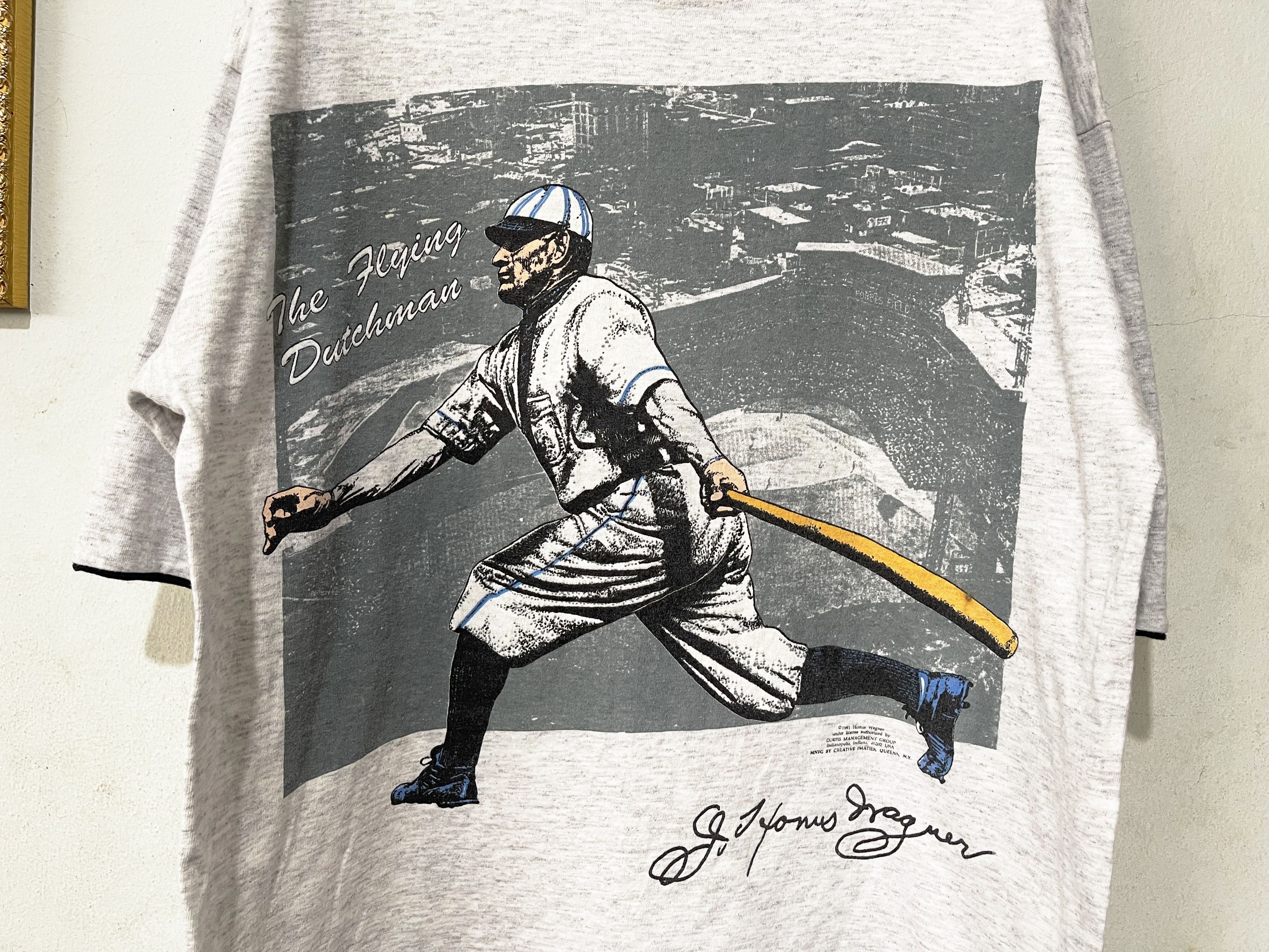 MLB × Vintage Vintage 1991 Honus Wagner Shirt Size US L / EU 52-54 / 3 - 2 Thumbnail
