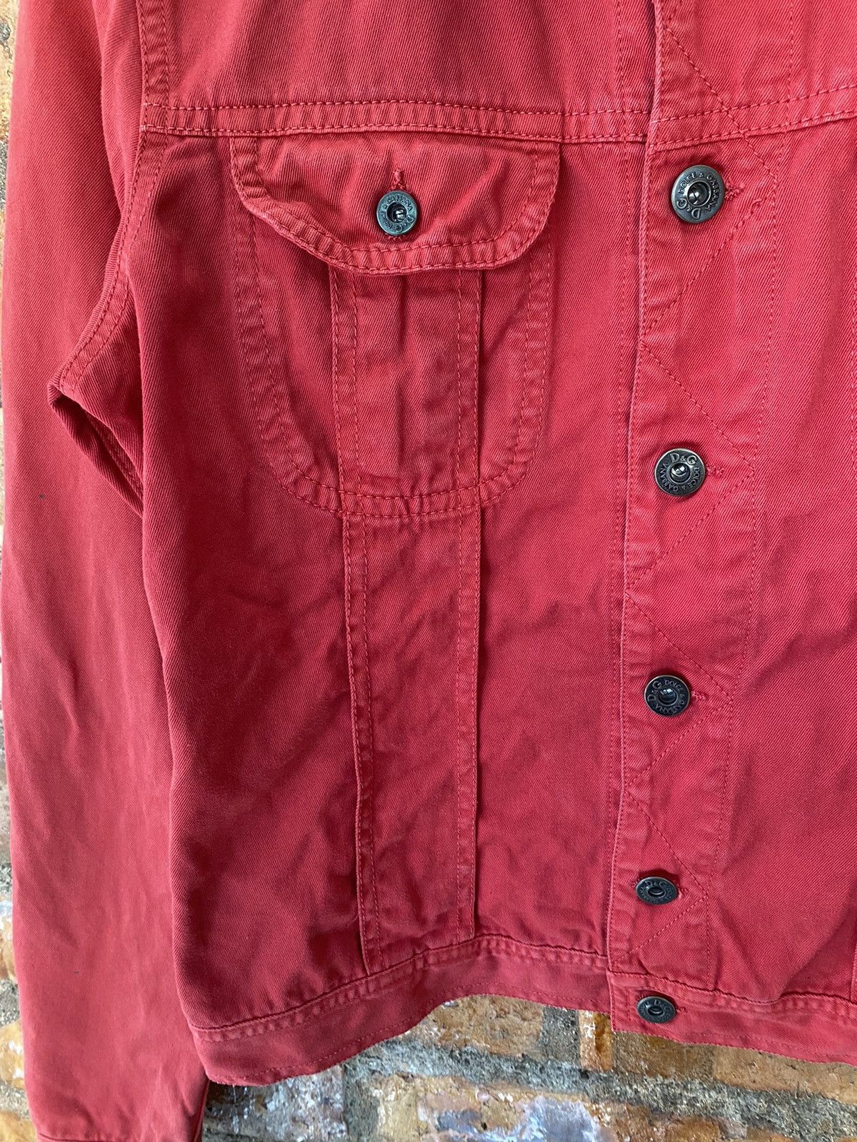 Dolce & Gabbana 2000s DG red lights trucker Jacket Size US XS / EU 42 / 0 - 6 Thumbnail