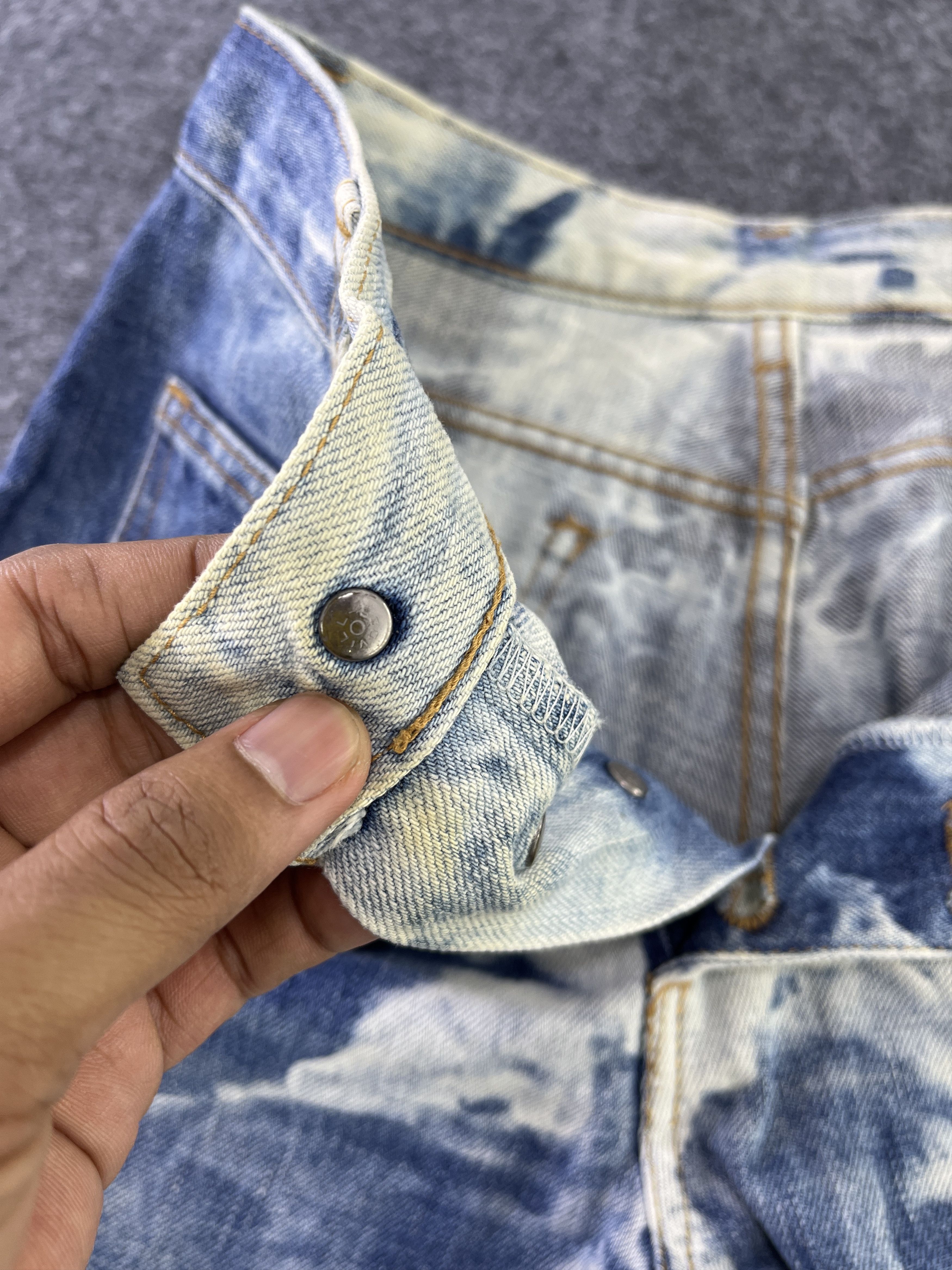 Vintage Vintage Women Wrangler Flare Jeans Bleach Denim - J953 Size 28" / US 6 / IT 42 - 6 Thumbnail