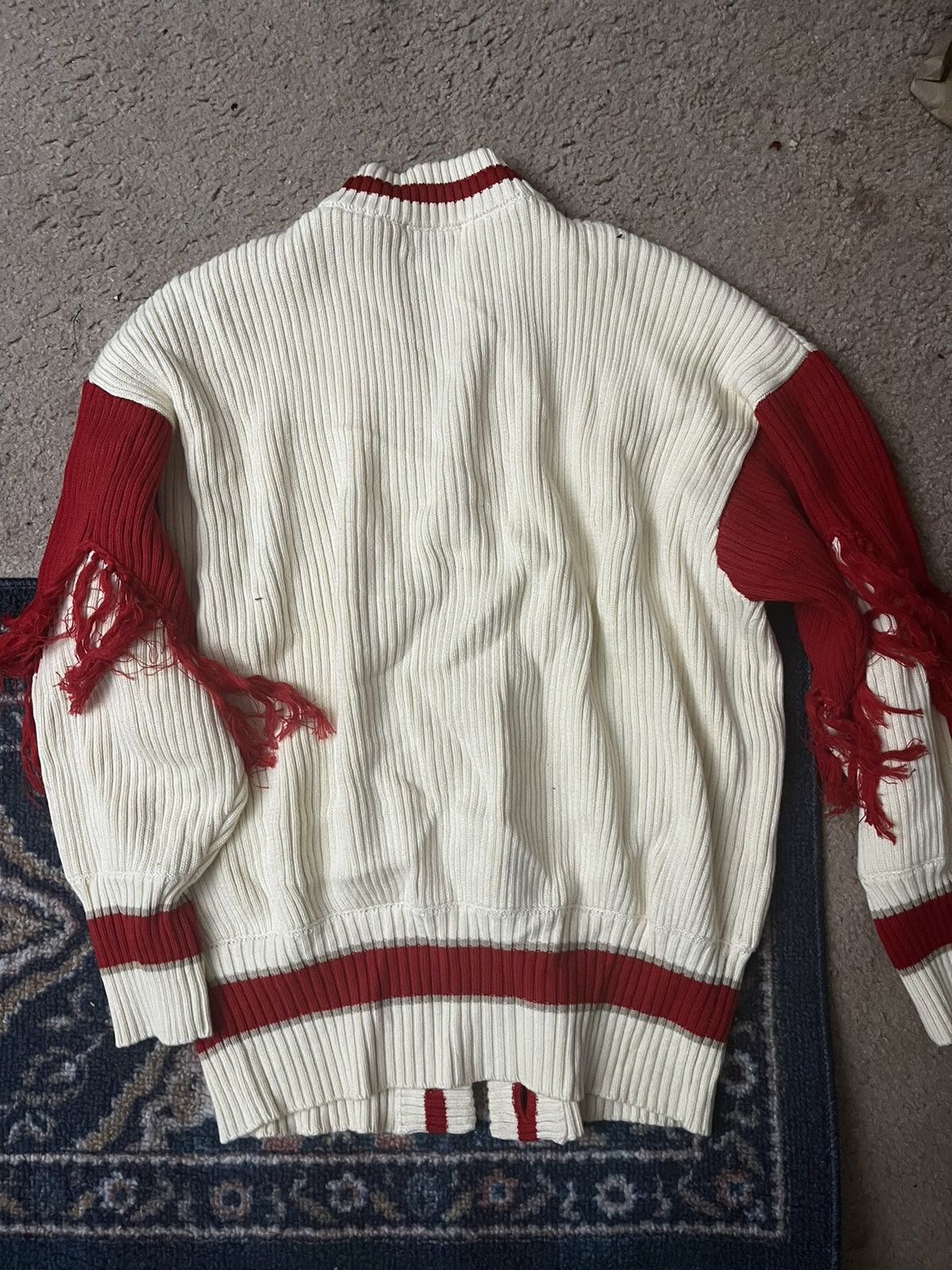 Japanese Brand Aseye Studio Red Cardigan Size US M / EU 48-50 / 2 - 4 Thumbnail