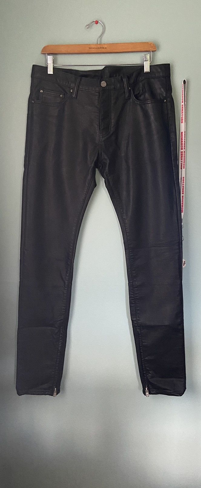 MNML Leather Pants Size US 33 - 1 Thumbnail