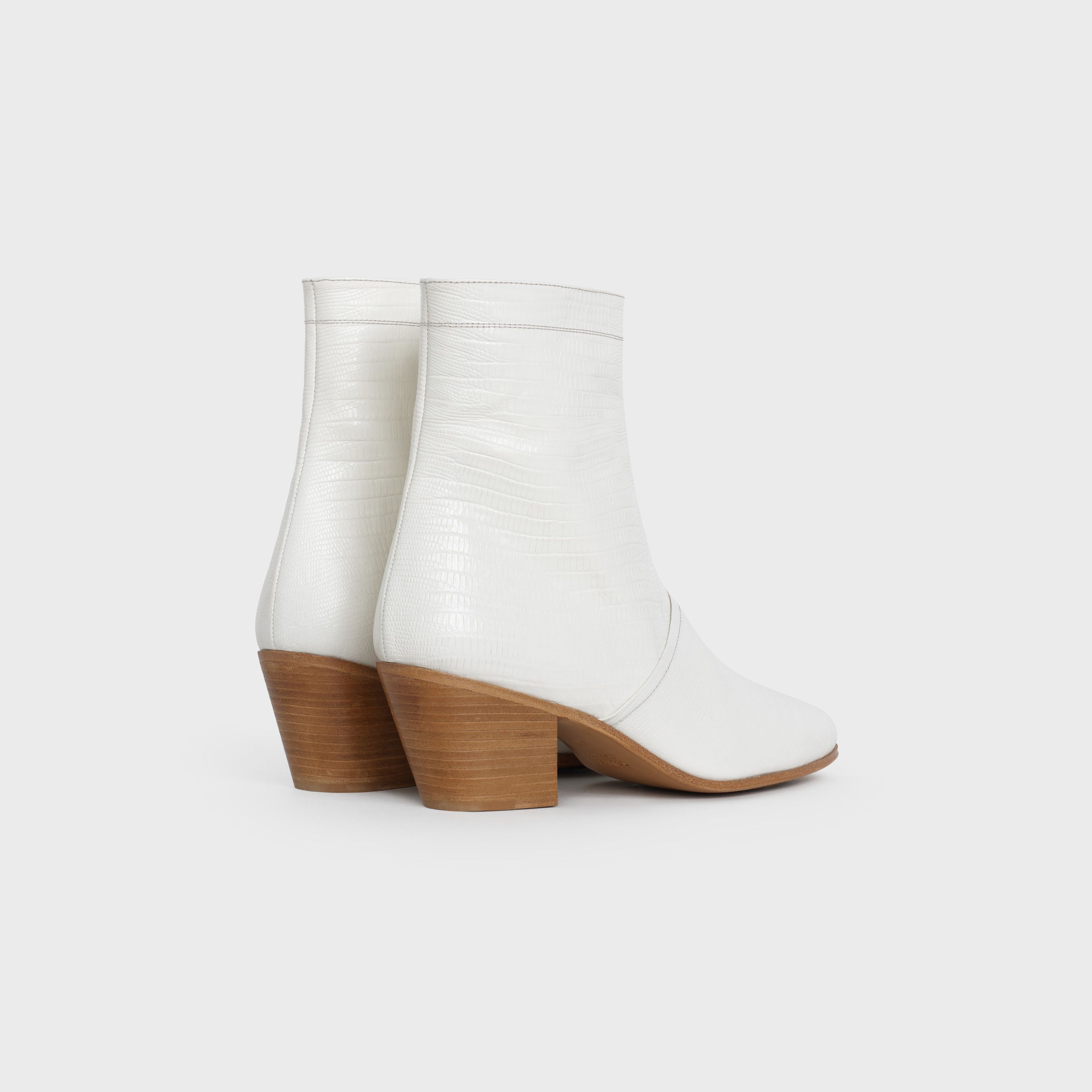 Celine o1y0725 Ankle Boots in White Size US 9 / IT 39 - 3 Thumbnail
