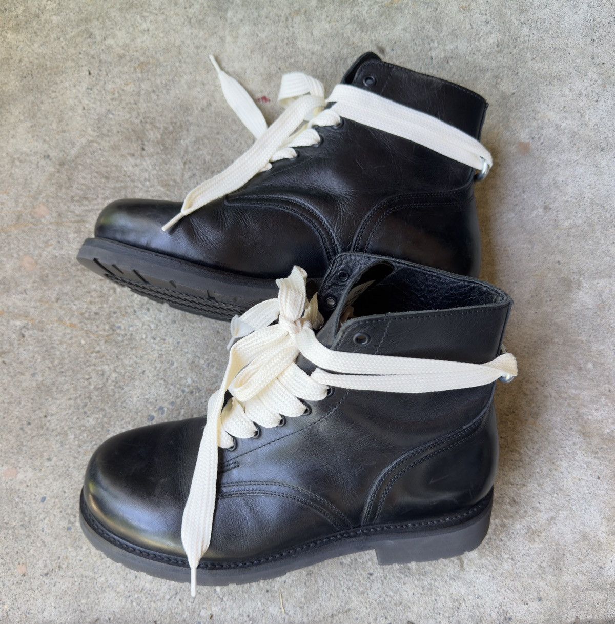 Other 1980s Vintage Leather Combat Ankle Boots Size US 8 / EU 41 - 1 Thumbnail