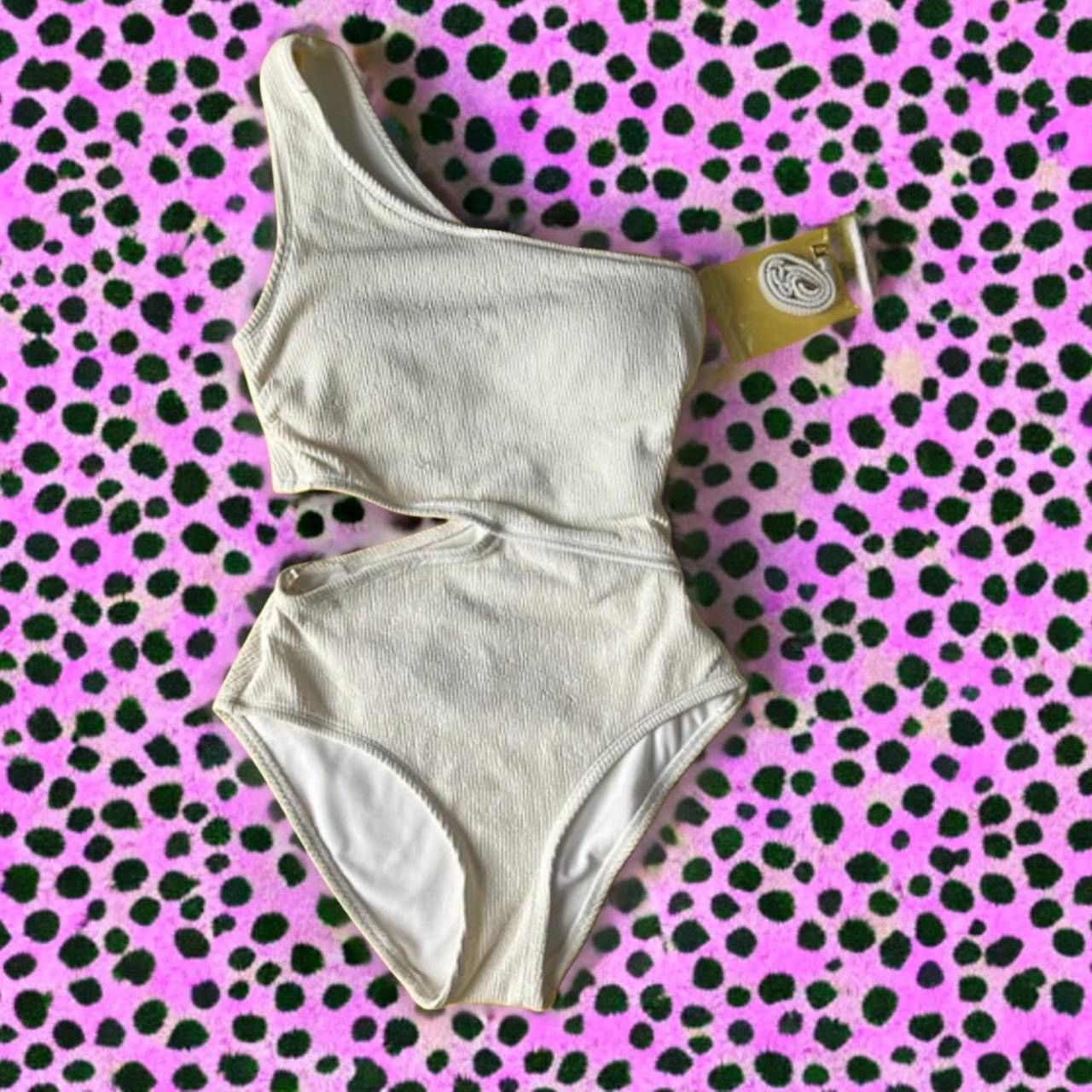 Michael Kors Michael Kors Women's Michael One Side-Cutout Swimsuit Size XL / US 12-14 / IT 48-50 - 3 Thumbnail