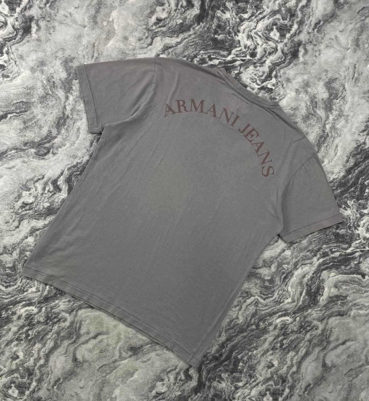Armani Armani Jeans T Shirt Big Logo Men Size XL Gray Size US XL / EU 56 / 4 - 12 Thumbnail