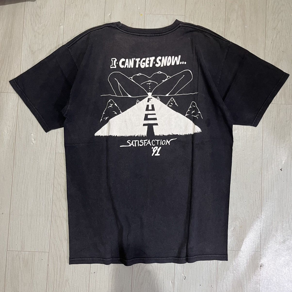 FUCT × Fuck The Population Fuct Satisfaction “I cant get snow” nude tshirt Size US L / EU 52-54 / 3 - 1 Thumbnail