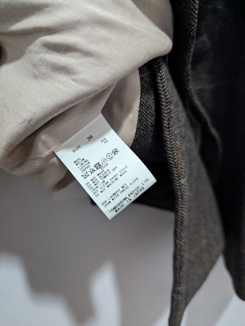 Tomorrowland Macphee Japan Vintage Tweed Double-Breasted Jacket Size S / US 4 / IT 40 - 9 Thumbnail