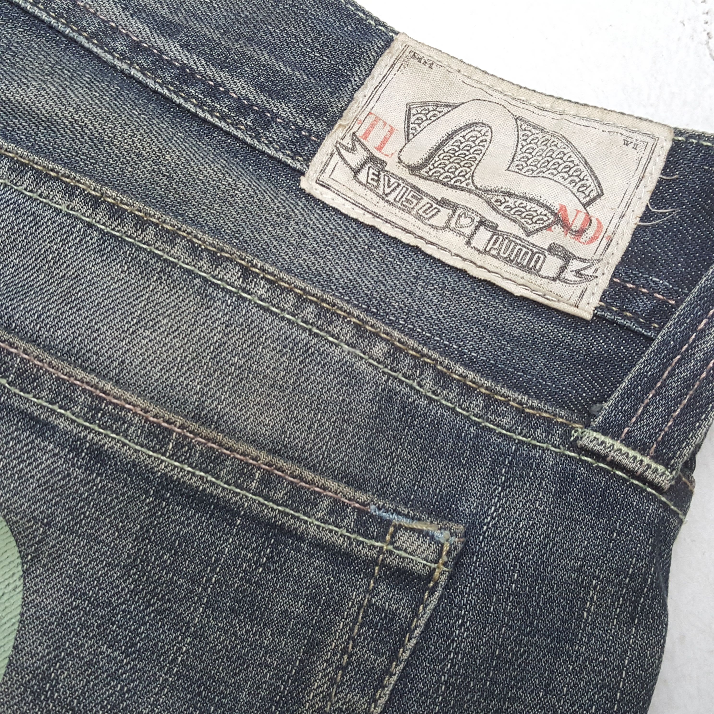 Evisu EVISU x PUMA Fashion Style Custom Daicock Jeans Size US 37 - 14 Thumbnail