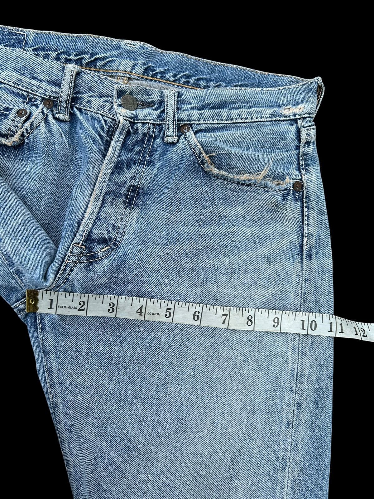 Kapital Thrashed Vintage OMNIGOD Selvedge Denim Jeans Size US 31 - 21 Thumbnail