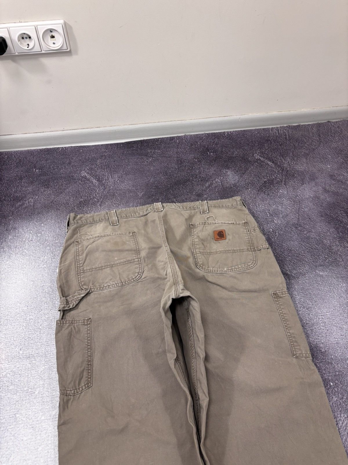 Carhartt Vintage Carhartt Original Dungaree Fit Khaki Baggy Pants Size US 42 / EU 58 - 4 Thumbnail