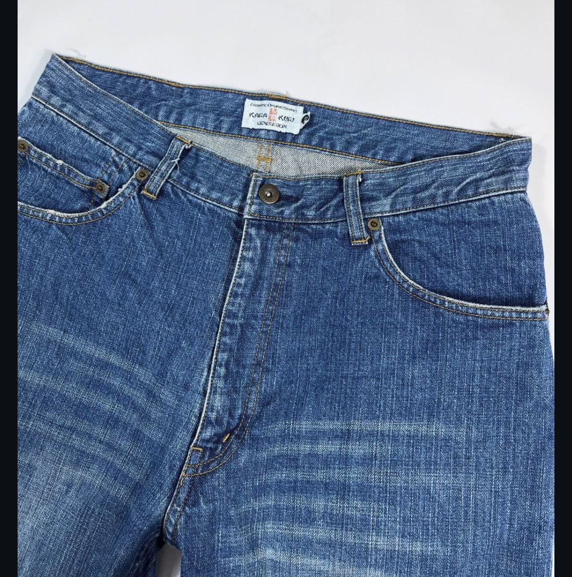 Japanese Brand 2000s Karakuri Multipocket Embroidery Denim y2k Lgb Ifsix Size US 34 / EU 50 - 3 Thumbnail