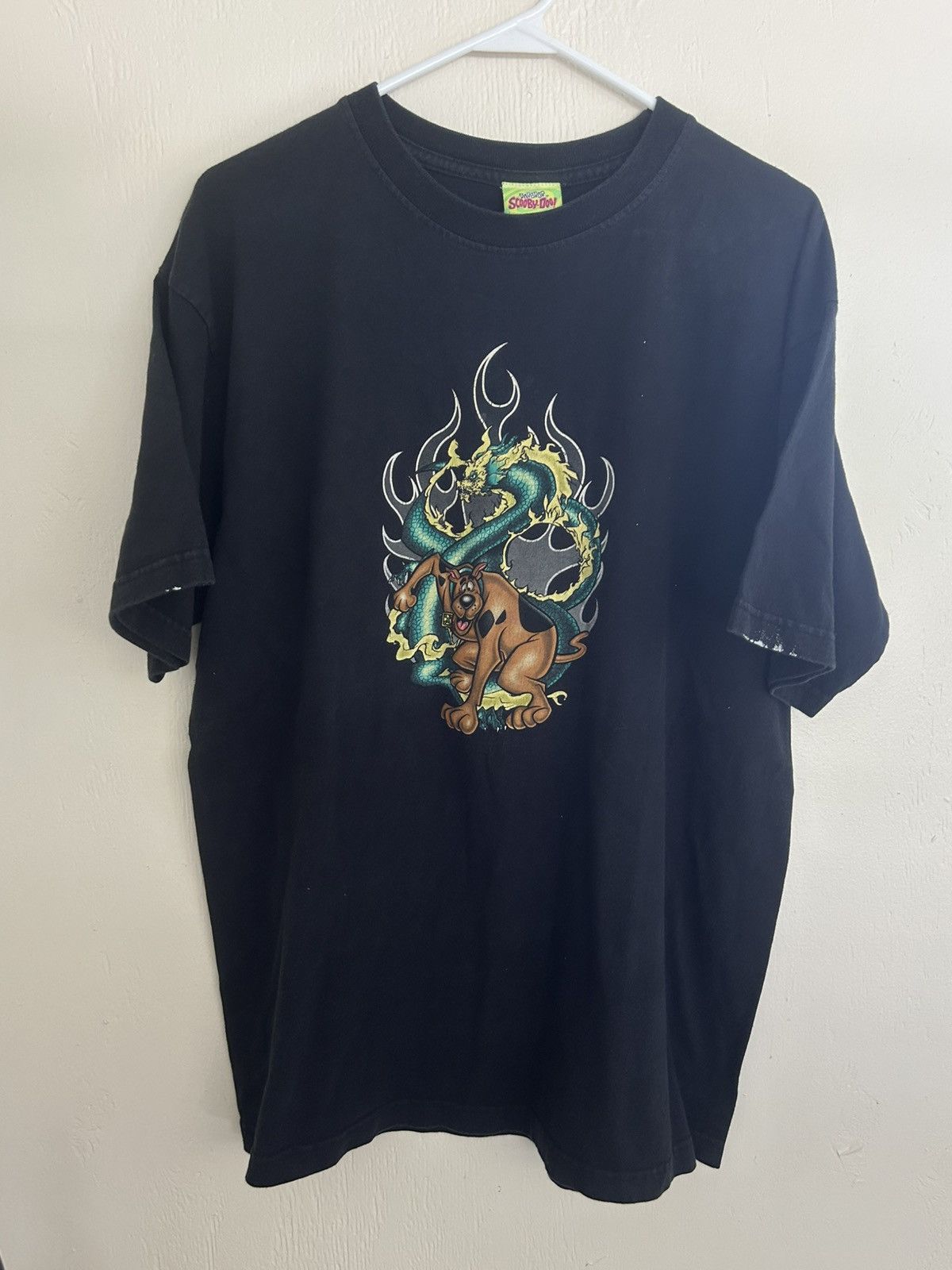 Vintage 01 Vintage Scooby Doo Tribal Dragon Flame Graphic T-shirt Size US L / EU 52-54 / 3 - 2 Thumbnail