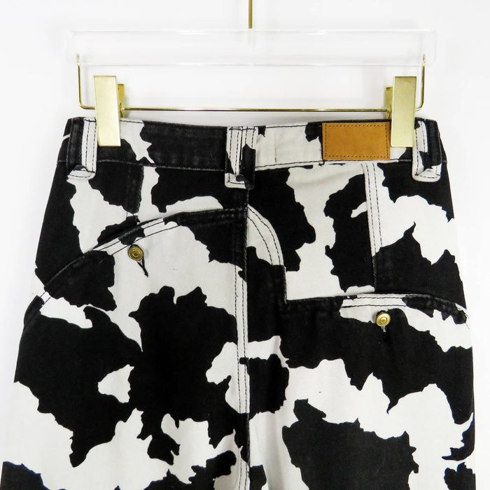 Cider Cider Cow Print Straight Leg High Rise 90s Mom Jeans 32" Grailed