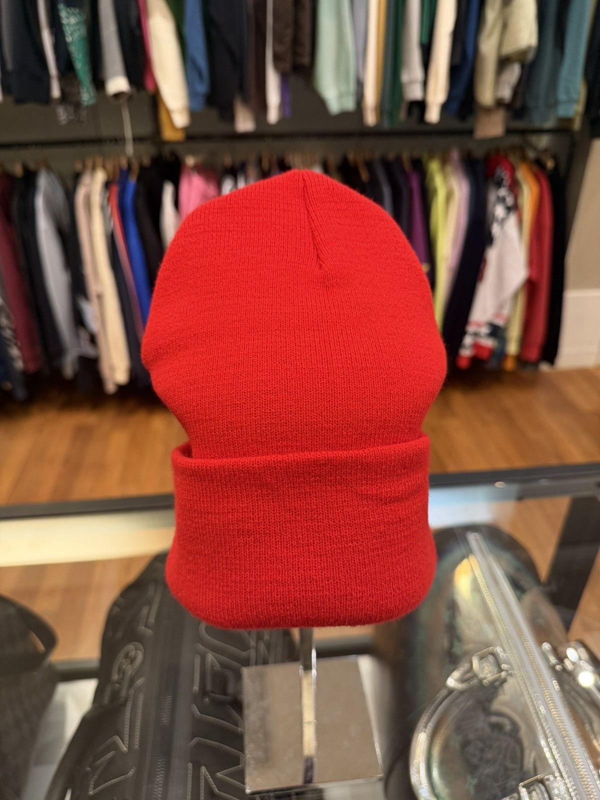 Chrome Hearts Chrome Hearts Logo Embroidered Beanie - Red Size ONE SIZE - 3 Thumbnail