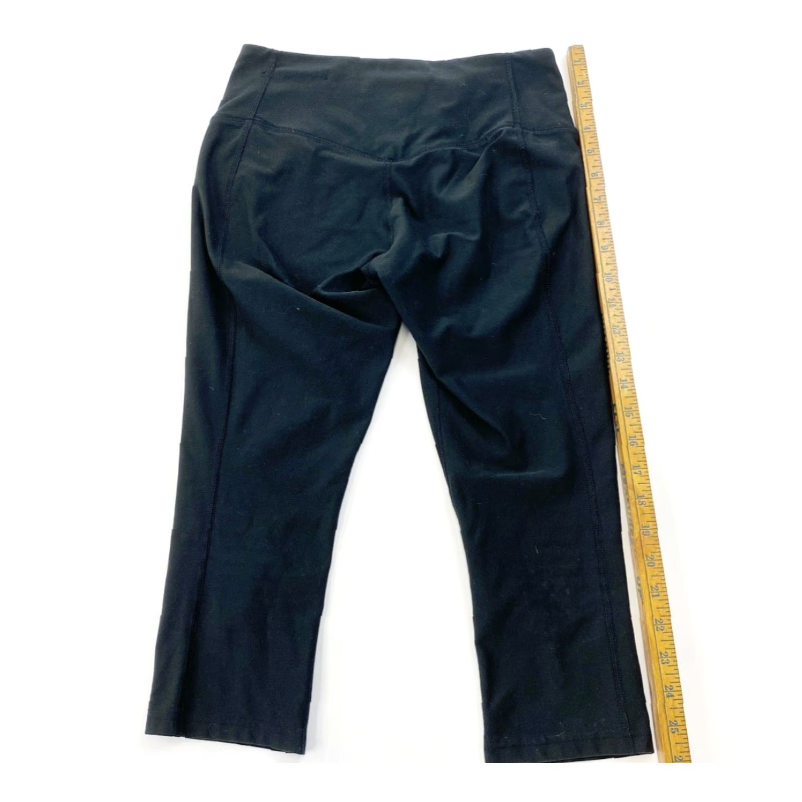 Nike VINTAGE Nike Yoga Capri Pants Women XS Black Dri-Fit Ten Less Plastic Bottles Size 26" / US 2 / IT 38 - 5 Thumbnail