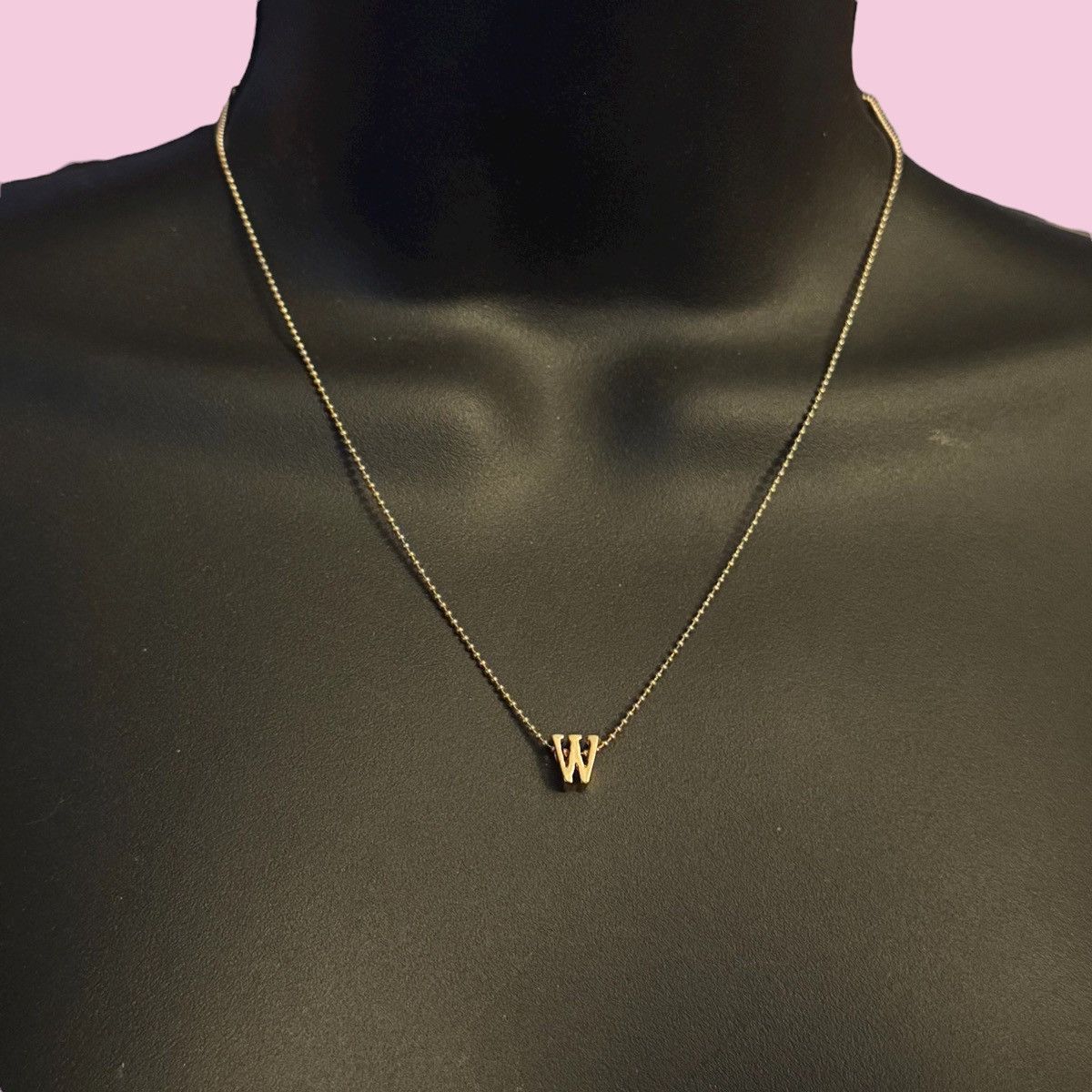 Other Khlōe gold tone initial W pendant necklace Size ONE SIZE - 1 Thumbnail
