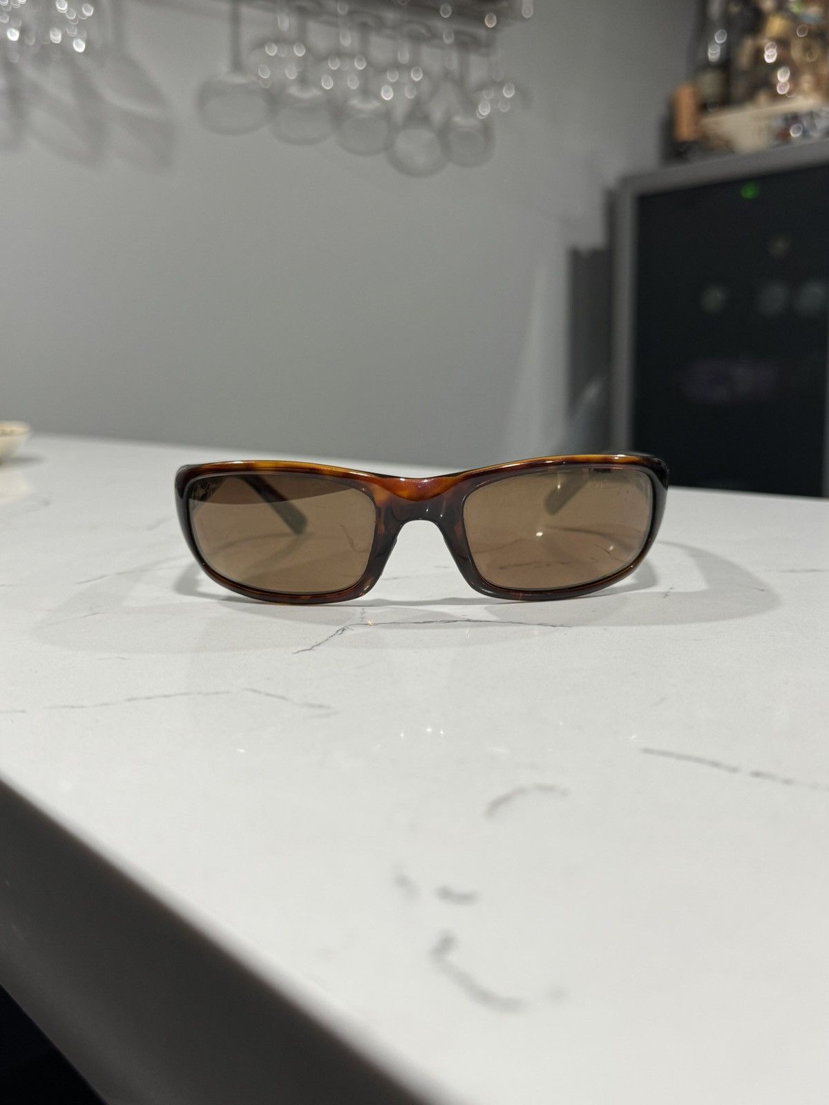 Maui Jim Vintage Maui Jim Stingray MJ-103-10 Y2K Wrap Sunglasses Size ONE SIZE - 3 Thumbnail