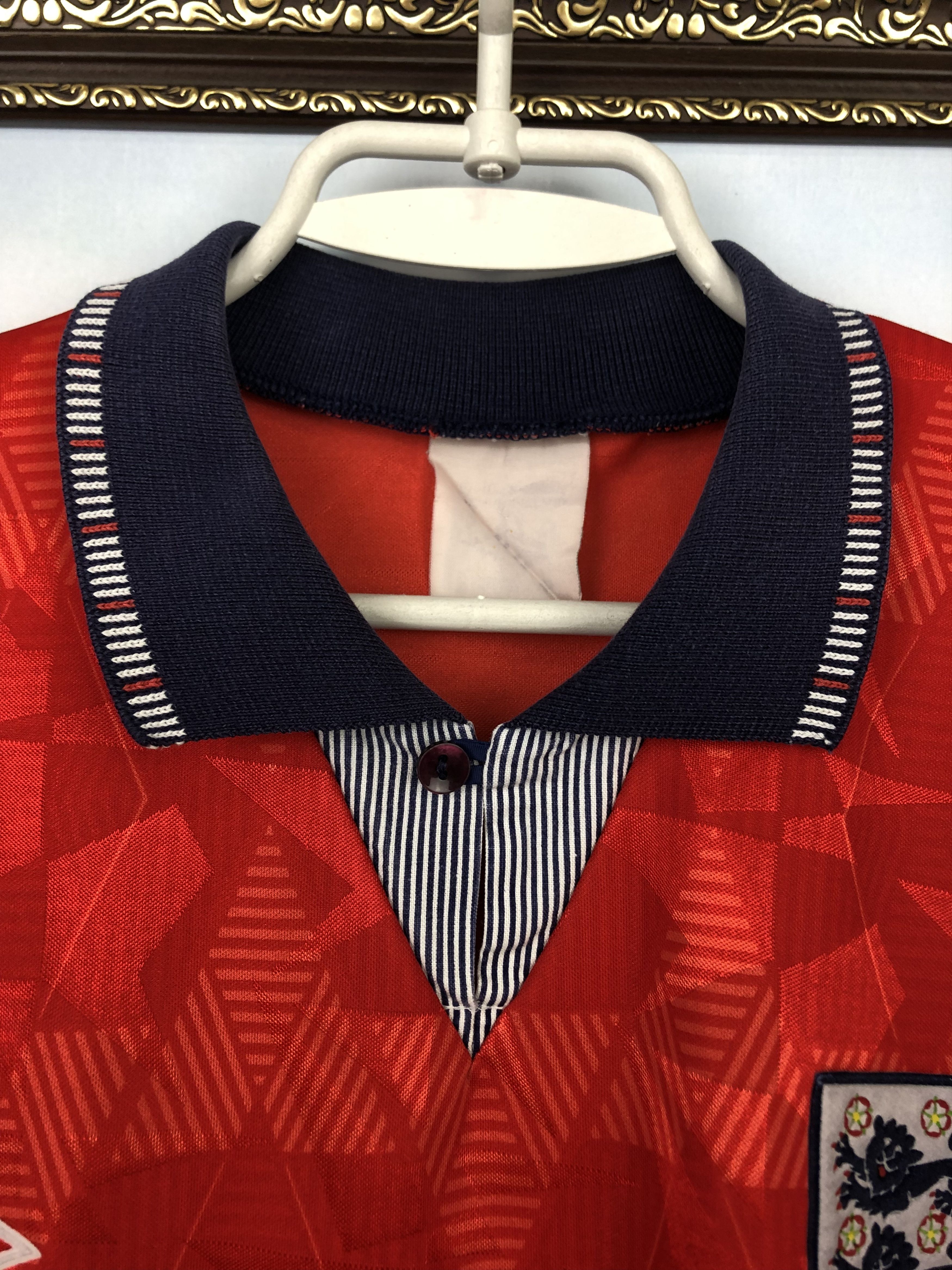 Vintage England football shirt 1990 Soccer Umbro Jersey Mens Trikot Size US M / EU 48-50 / 2 - 5 Thumbnail