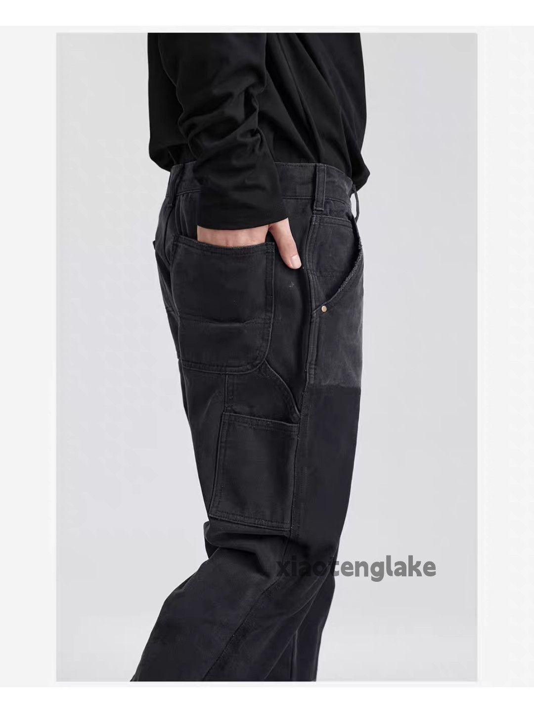 Designer × Jean × Vintage Utility military outdoor tactical cargo carpenter pants Size US 34 / EU 50 - 3 Thumbnail