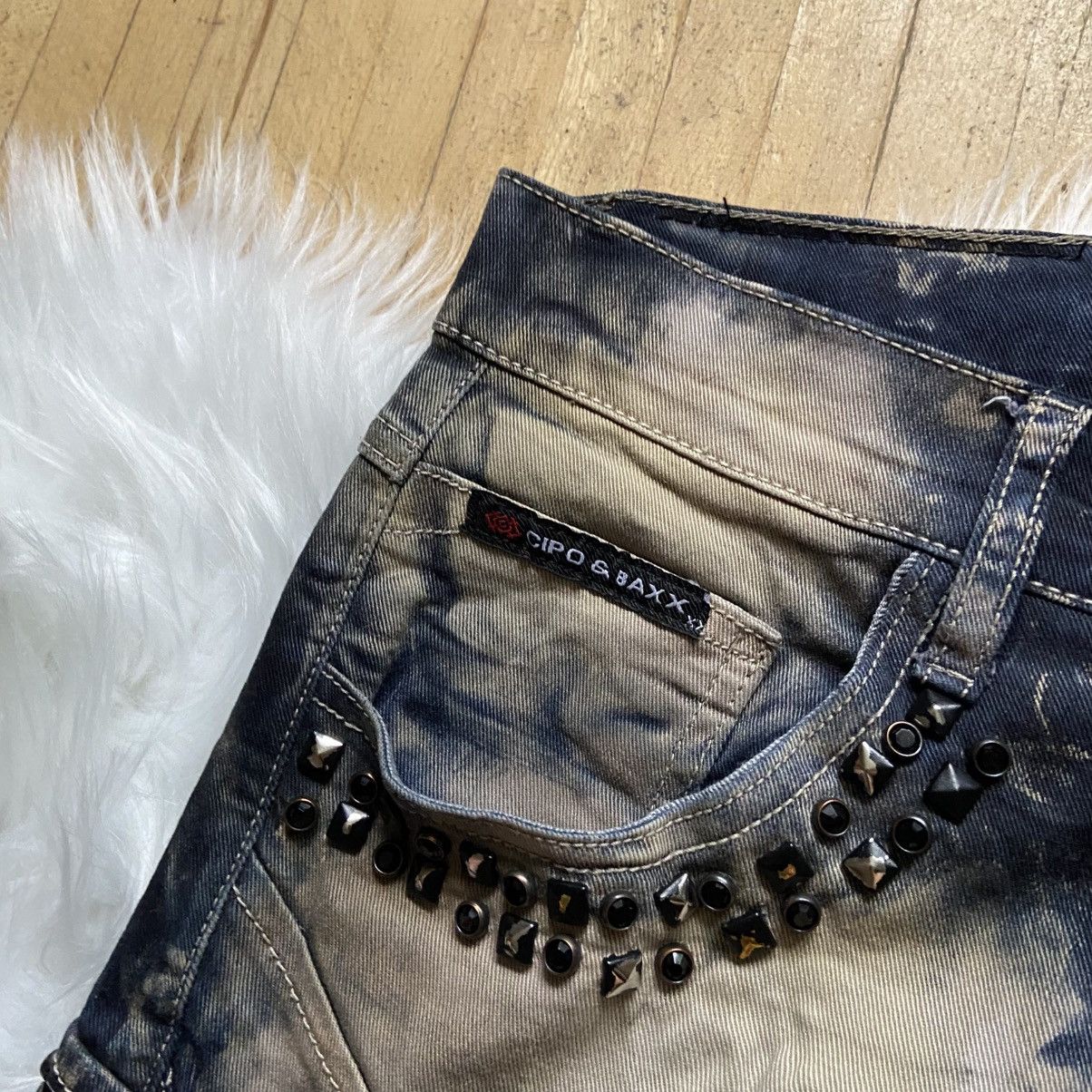 If Six Was Nine 📌Crazy Cipo & Baxx Vintage Avant Garde Acid Wash Jeans Size US 30 / EU 46 - 6 Thumbnail