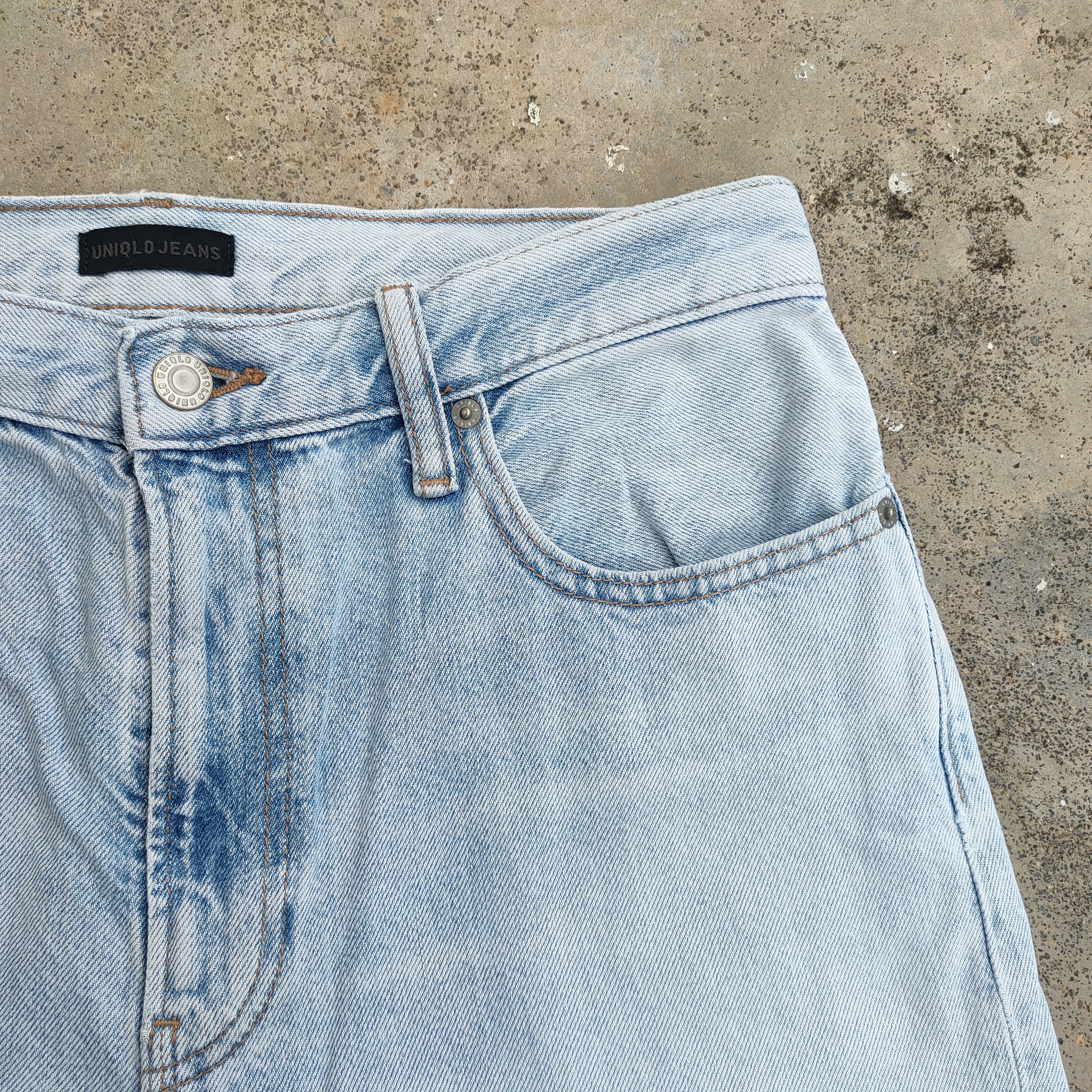 Black Label VINTAGE JAPANESE FADED WASH BLUE JEANS DENIM PANTS Size US 30 / EU 46 - 9 Thumbnail