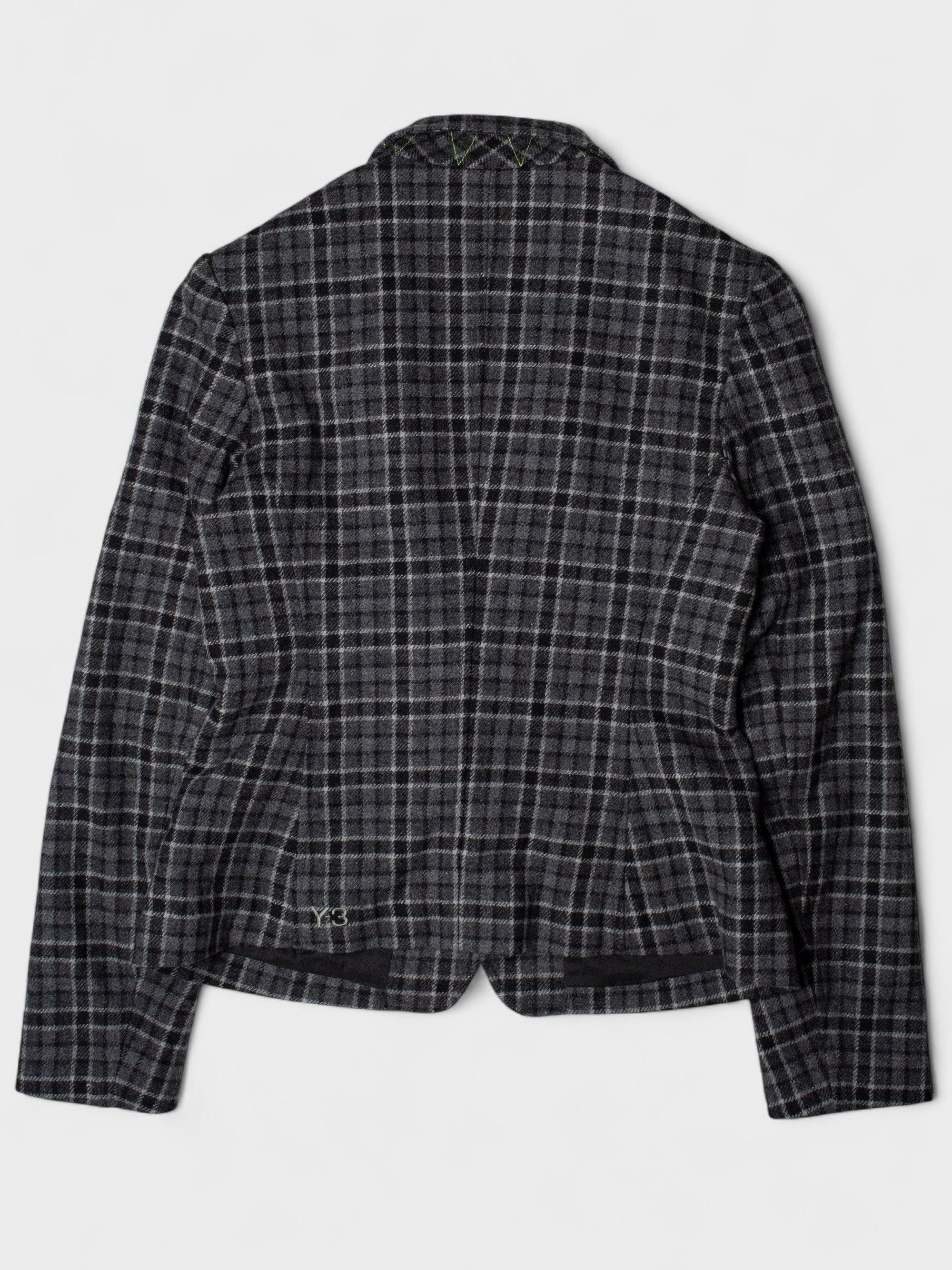 Y-3 Y-3 - A/W 2013 - Wool Check Blazer Size S / US 4 / IT 40 - 3 Thumbnail
