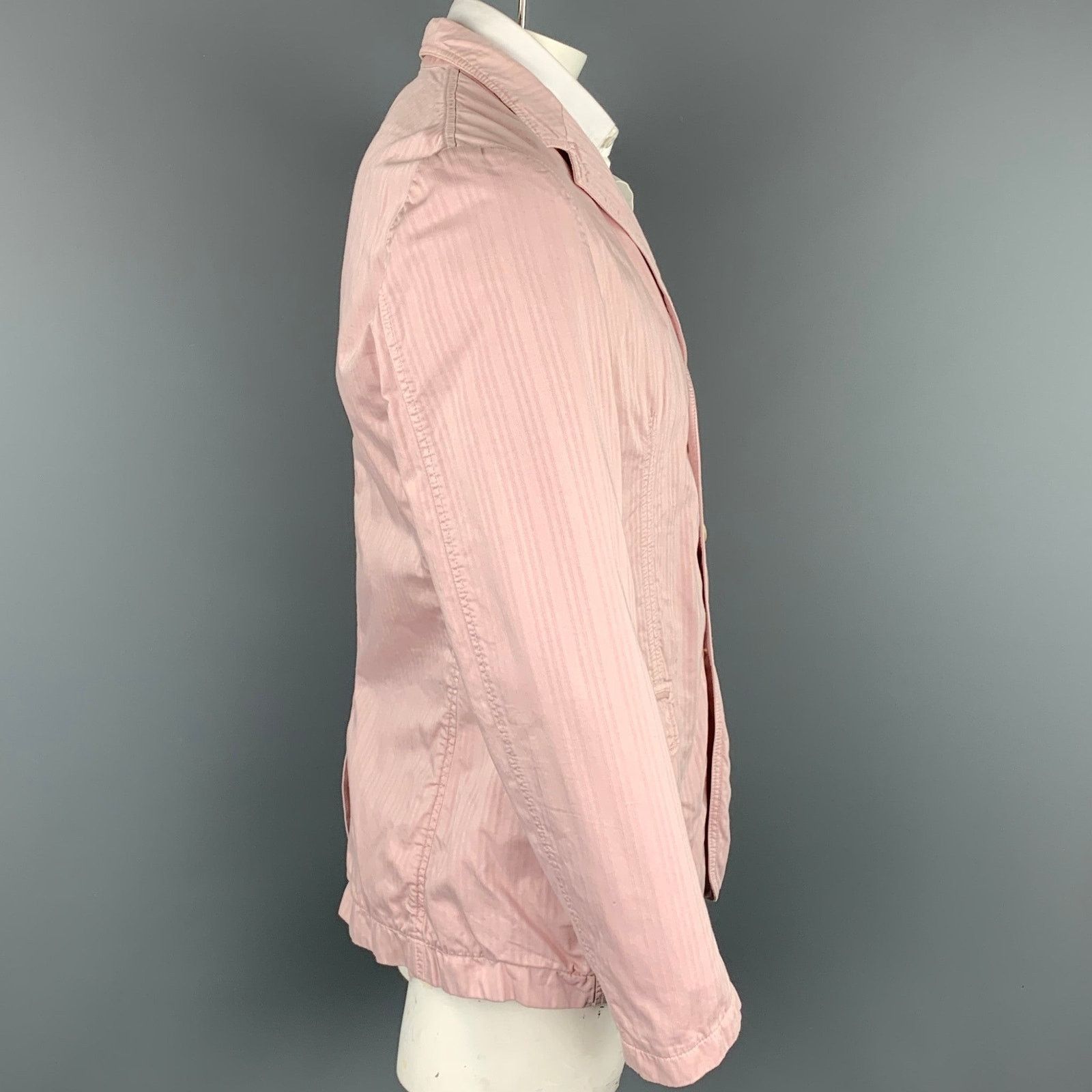 Dolce & Gabbana Size 42 Rose Stripe Cotton Notch Lapel Sport Coat Size 42R - 3 Thumbnail