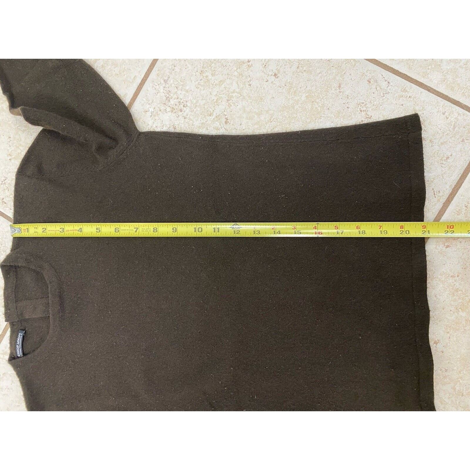 Giorgio Armani VTG Giorgio Armani A Milano 21 Brown Soft Sweater Sz 40 READ Size ONE SIZE - 10 Thumbnail