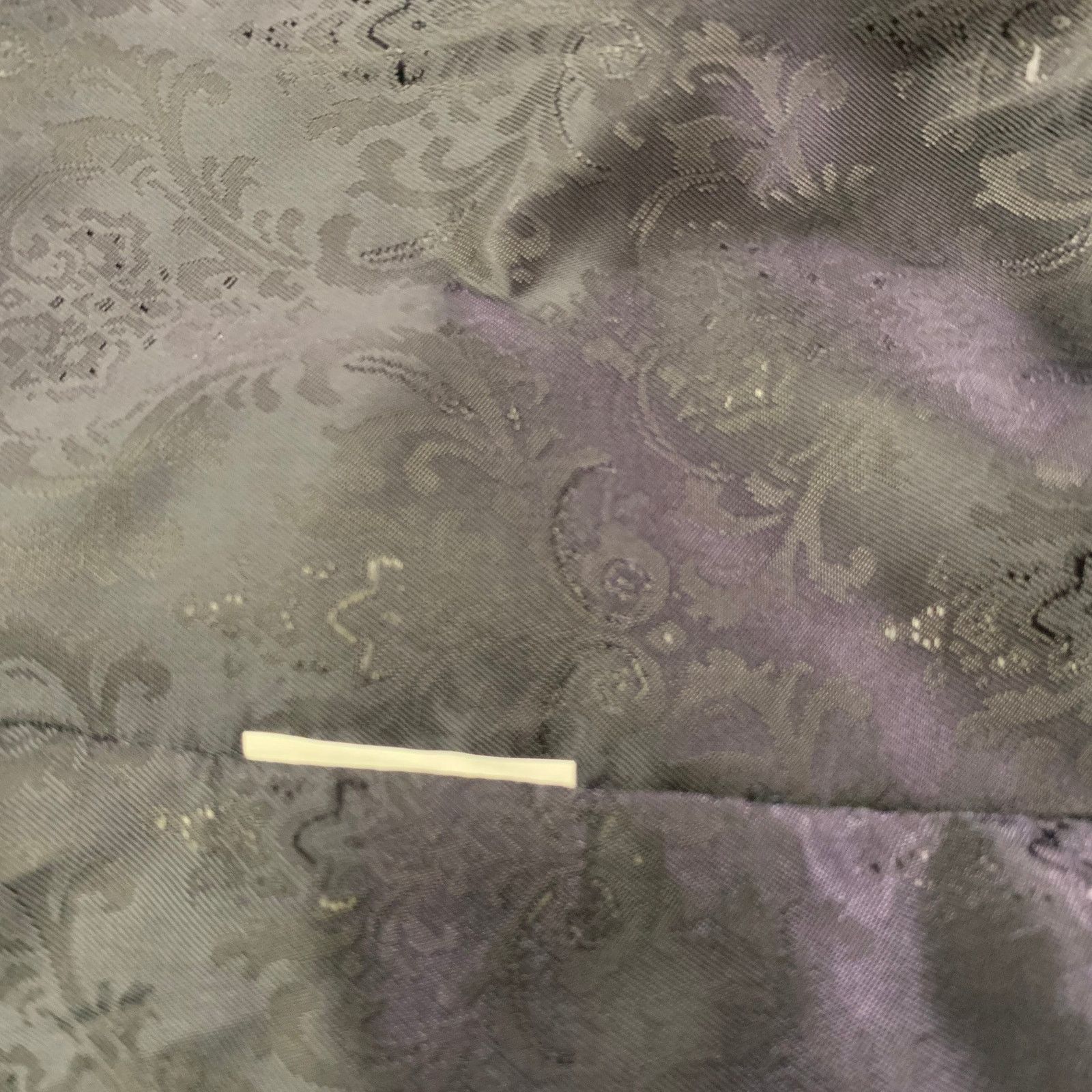 Dolce & Gabbana Size 44 Black Green Blue Jacquard Polyester Suit Size 44R - 13 Thumbnail