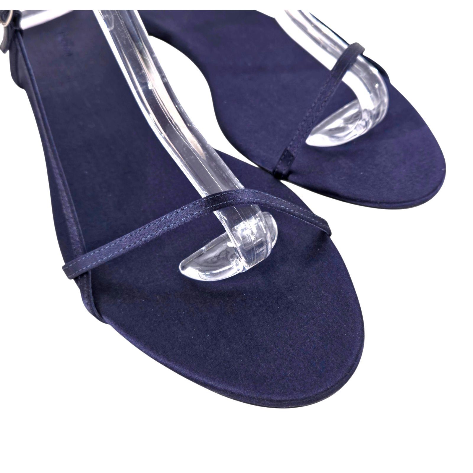 The Row The Row Bare Flat Sandals US 9 EU 39 Womens Midnight Blue Size US 9 / IT 39 - 3 Thumbnail