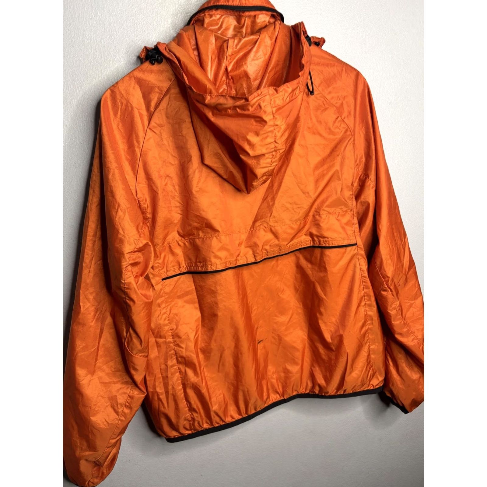 Nike Nike Jacket Mens Small Orange Hooded Running Windbreaker Full Zip Chest Pocket Size US S / EU 44-46 / 1 - 6 Thumbnail
