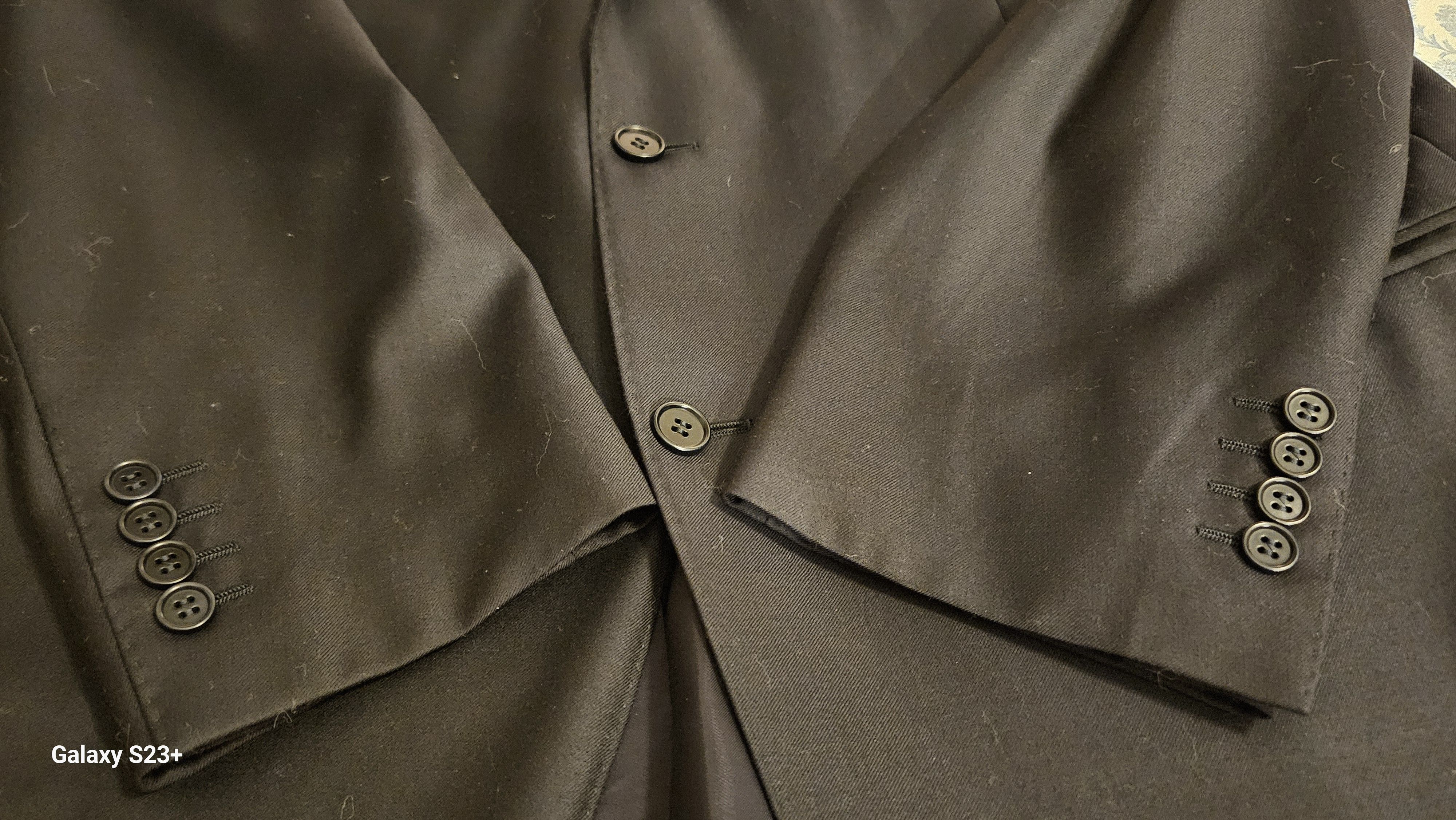 Canali Black Suit Coat by Canali Blazer 48R (US) 58R (EU) Size 48R - 5 Thumbnail