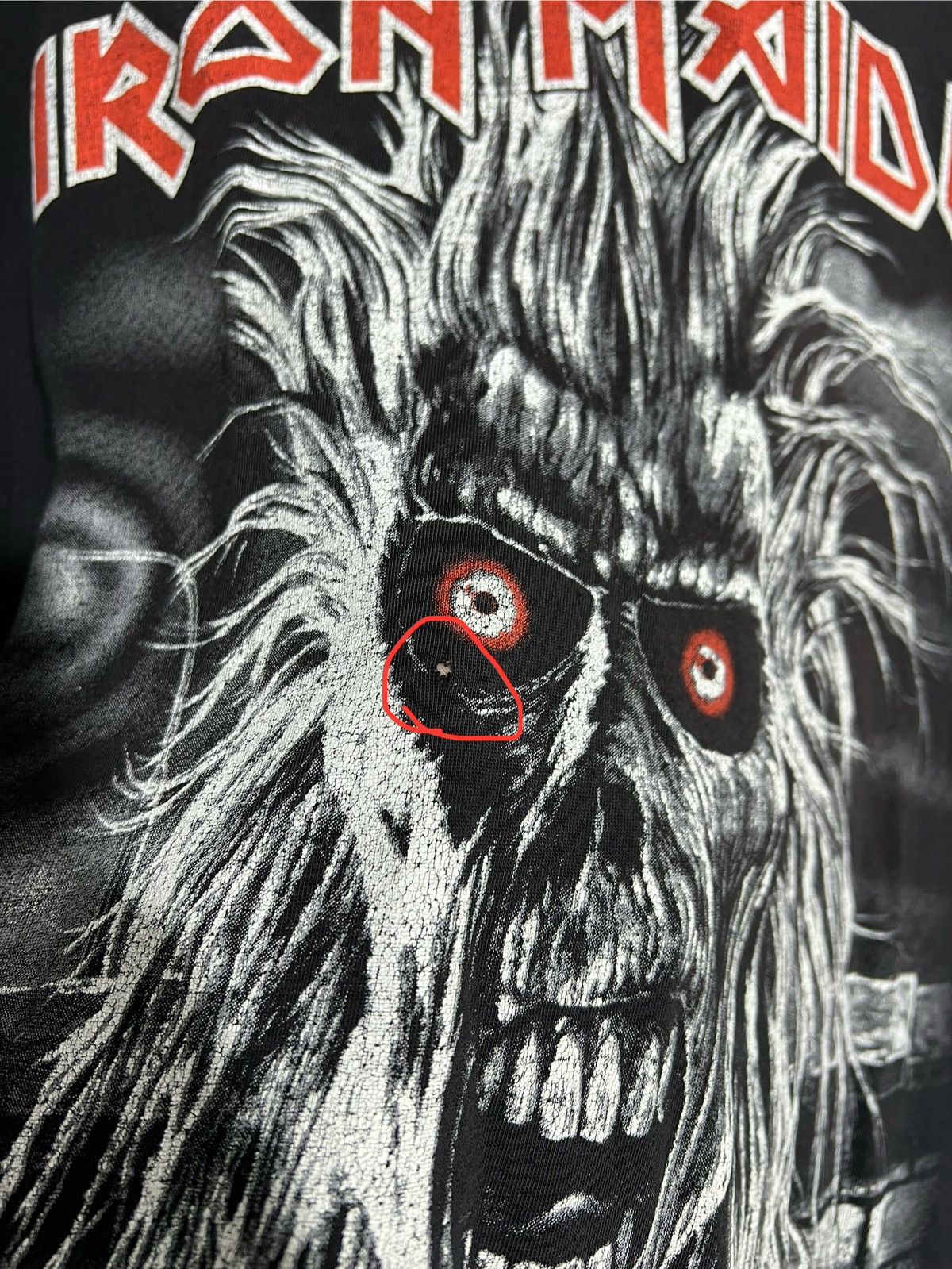 Iron Maiden × Vintage Vintage Iron Maiden Horror Black Rock T-Shirt Size US L / EU 52-54 / 3 - 6 Thumbnail