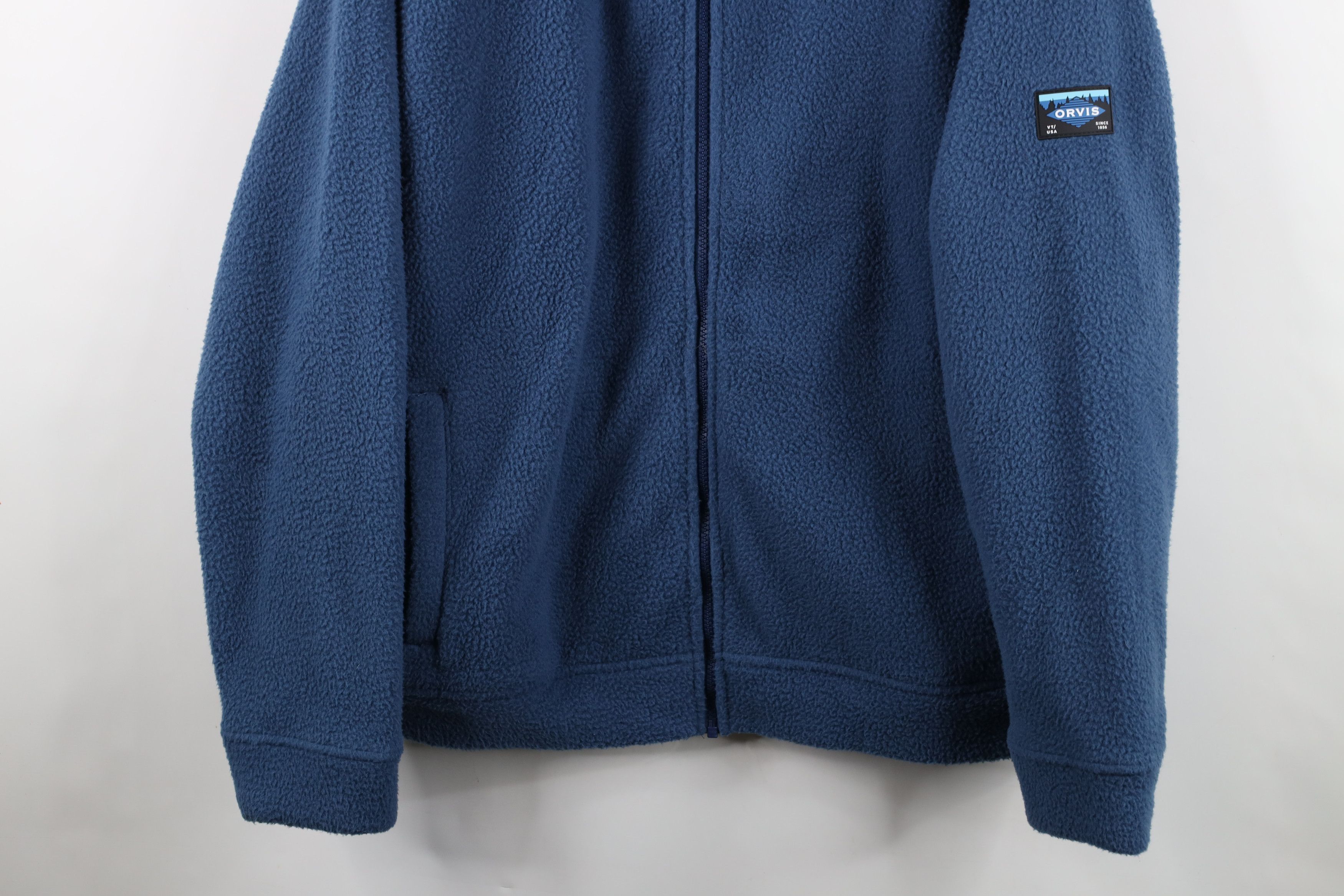 Orvis Vintage Y2K Orvis Heavyweight Full Zip Fleece Jacket Blue Size US L / EU 52-54 / 3 - 3 Thumbnail