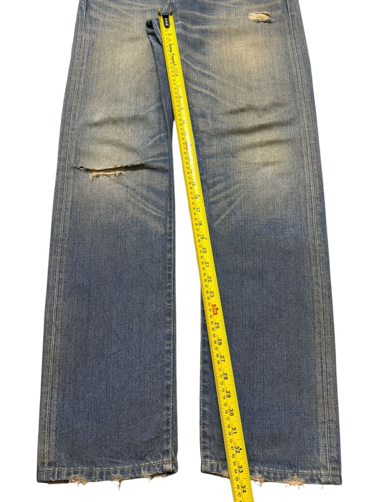 Levi's Vintage Y2K Levis 505 Mud Wash Faded Clawmark Distressed Size US 34 / EU 50 - 12 Thumbnail
